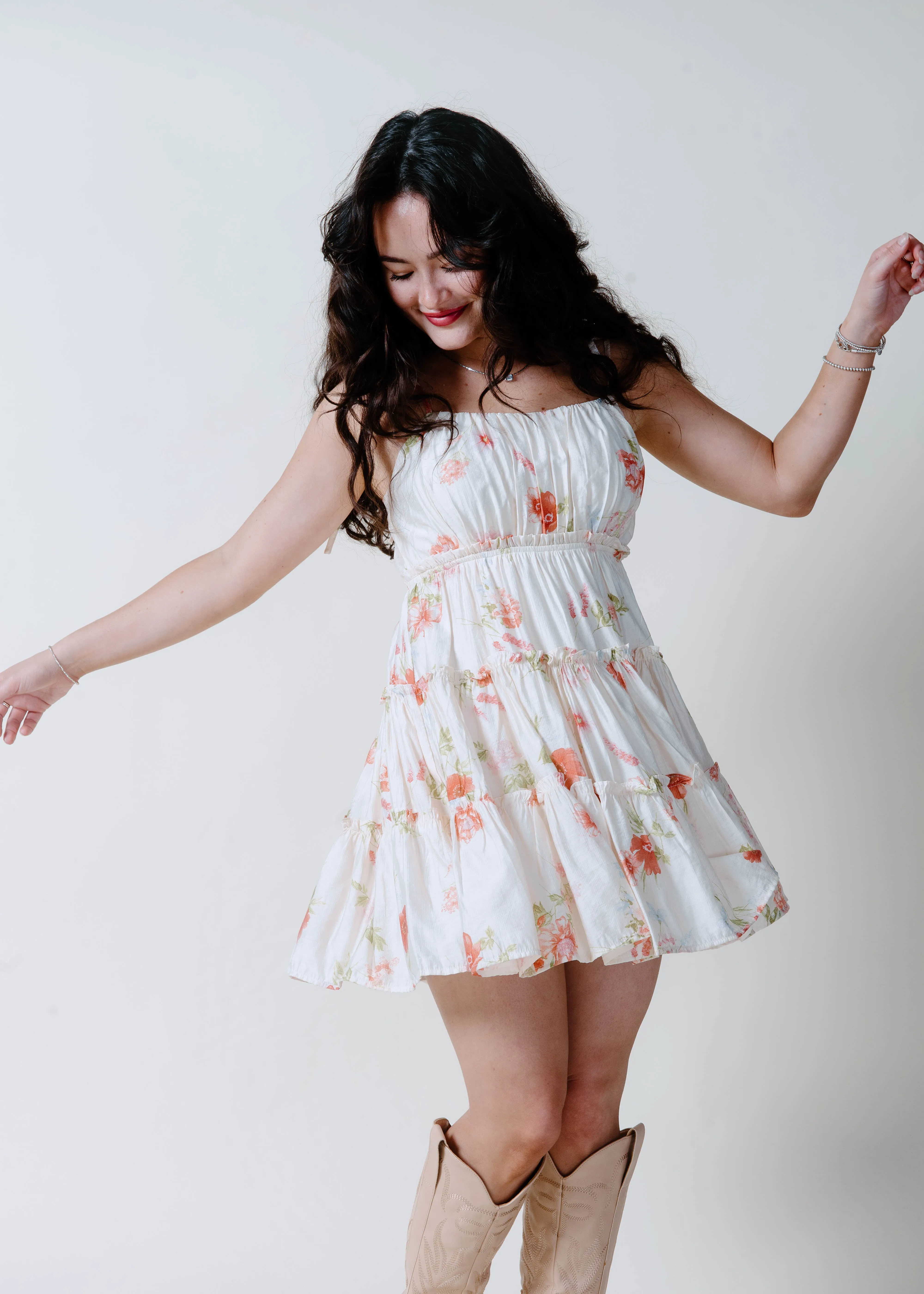The Daira Floral Mini Dress sold by Vinnie Louise product image thumbnail 5