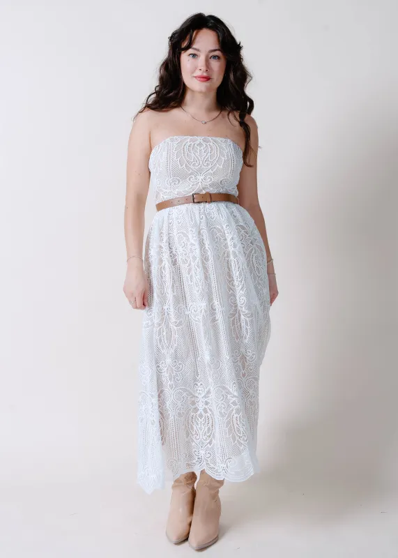 The Portland Lace Midi Dress made by Flying Tomato