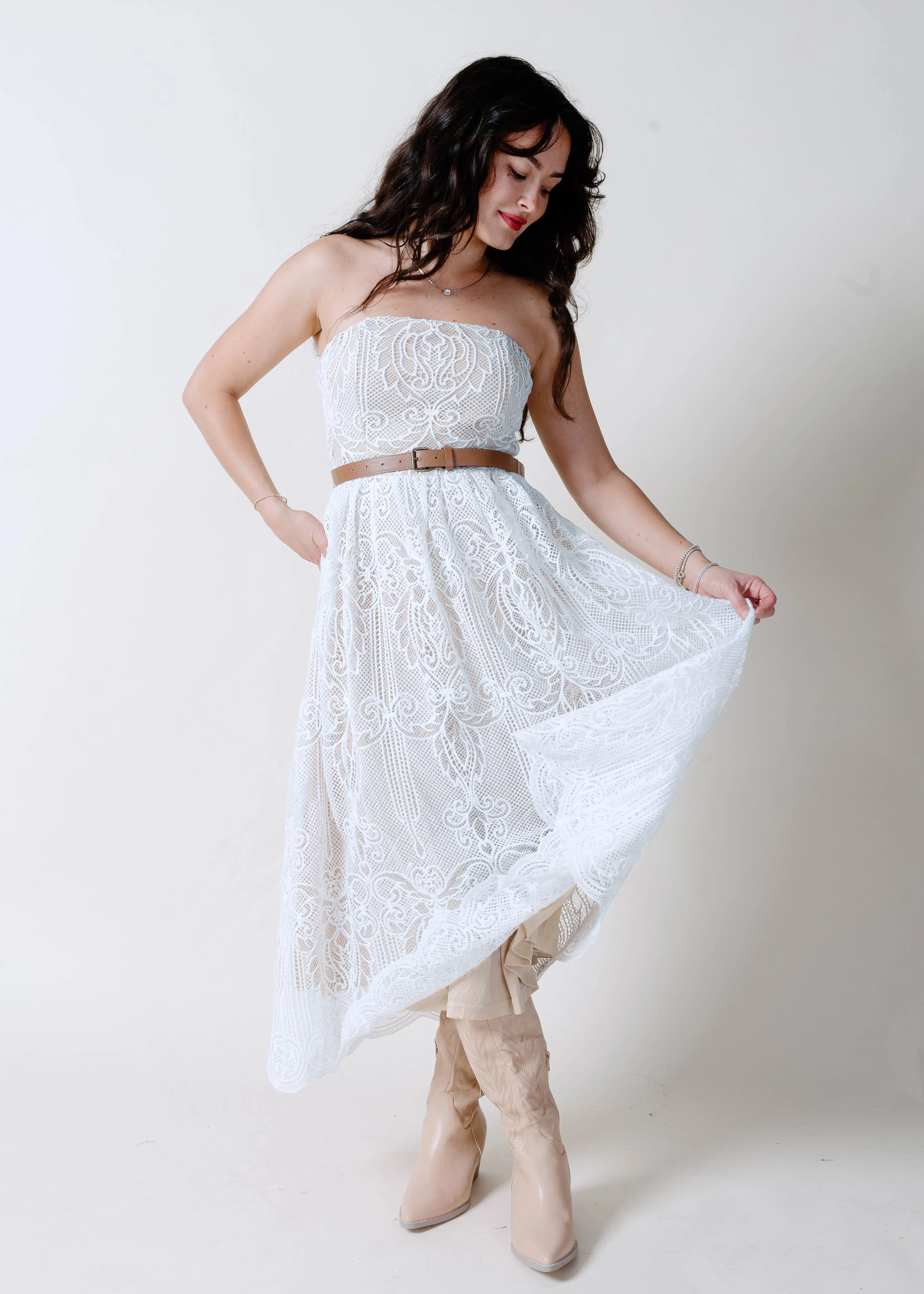 The Portland Lace Midi Dress sold by Vinnie Louise product image thumbnail 4