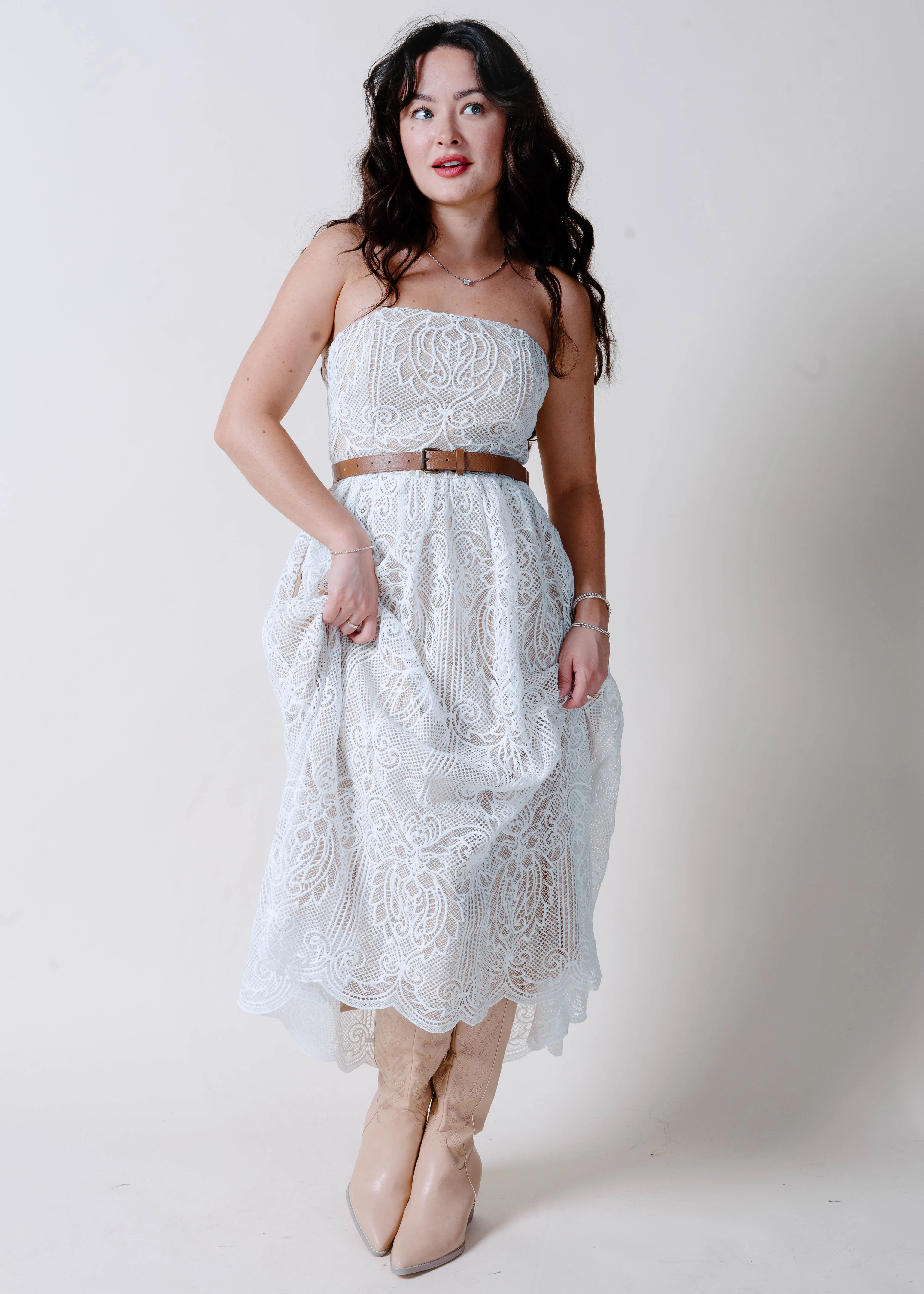 The Portland Lace Midi Dress sold by Vinnie Louise product image thumbnail 5