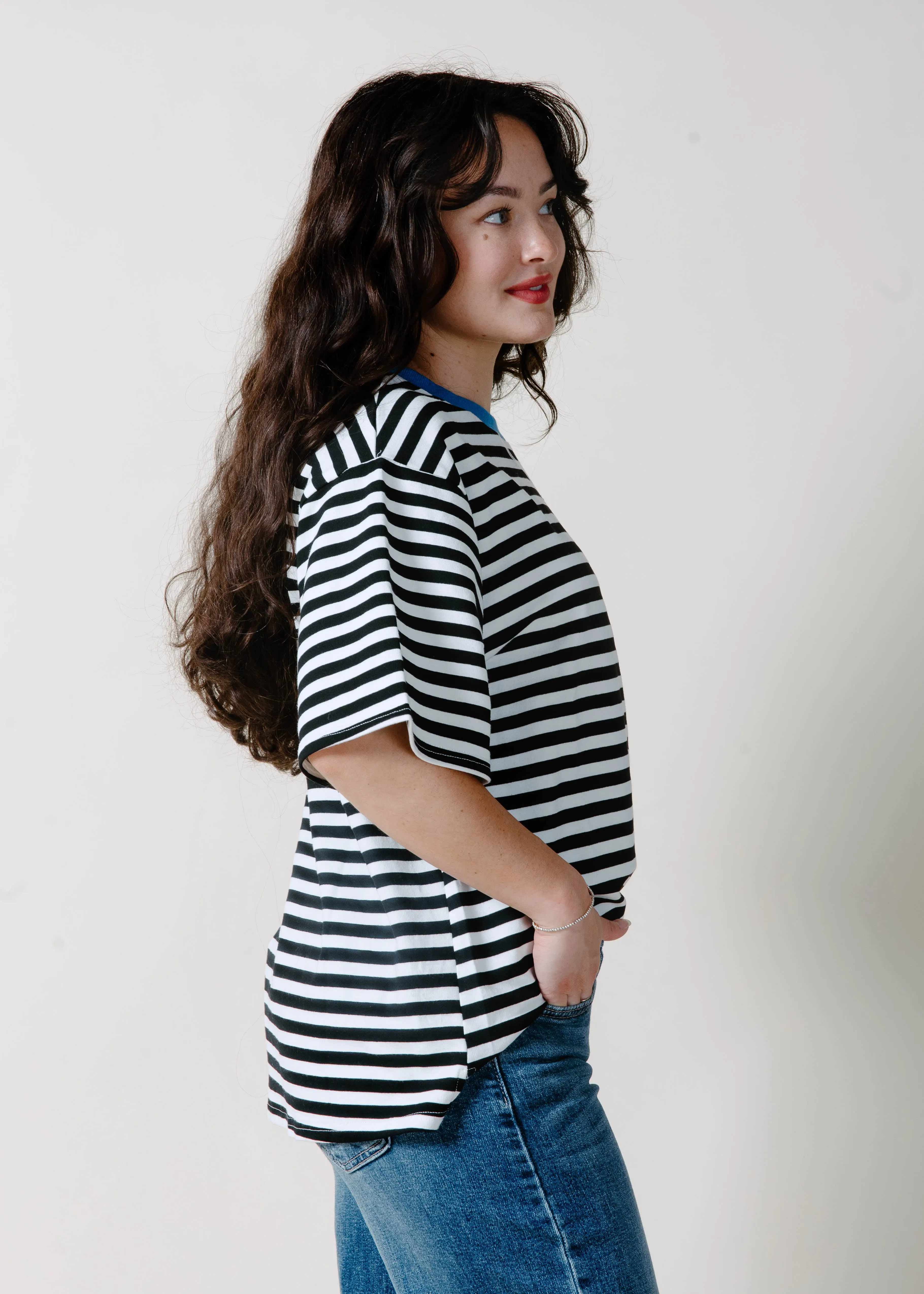 The Kellian Striped Top - Black sold by Vinnie Louise product image thumbnail 2