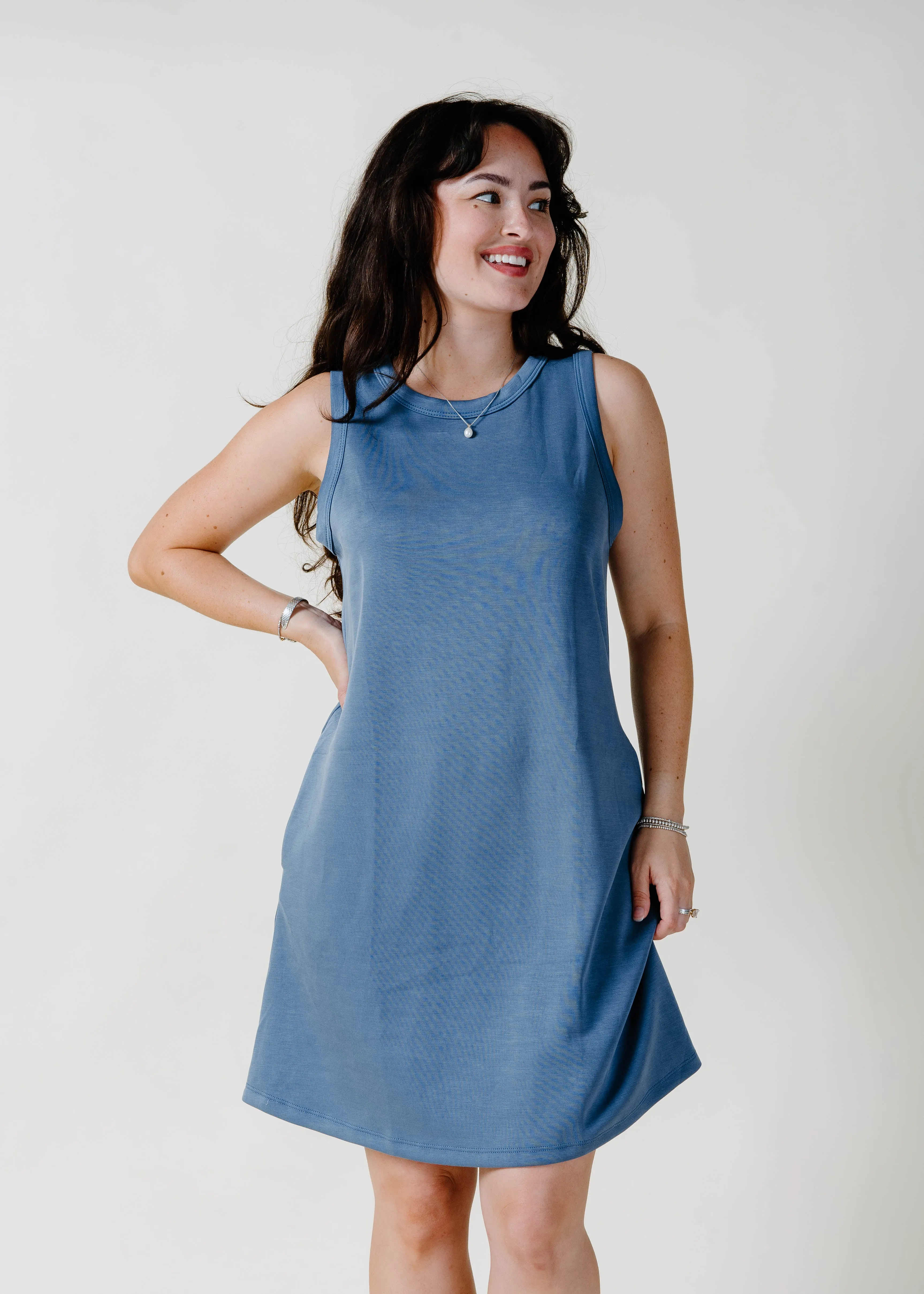 Adaleide Mini Dress - Denim sold by Vinnie Louise product image thumbnail 3