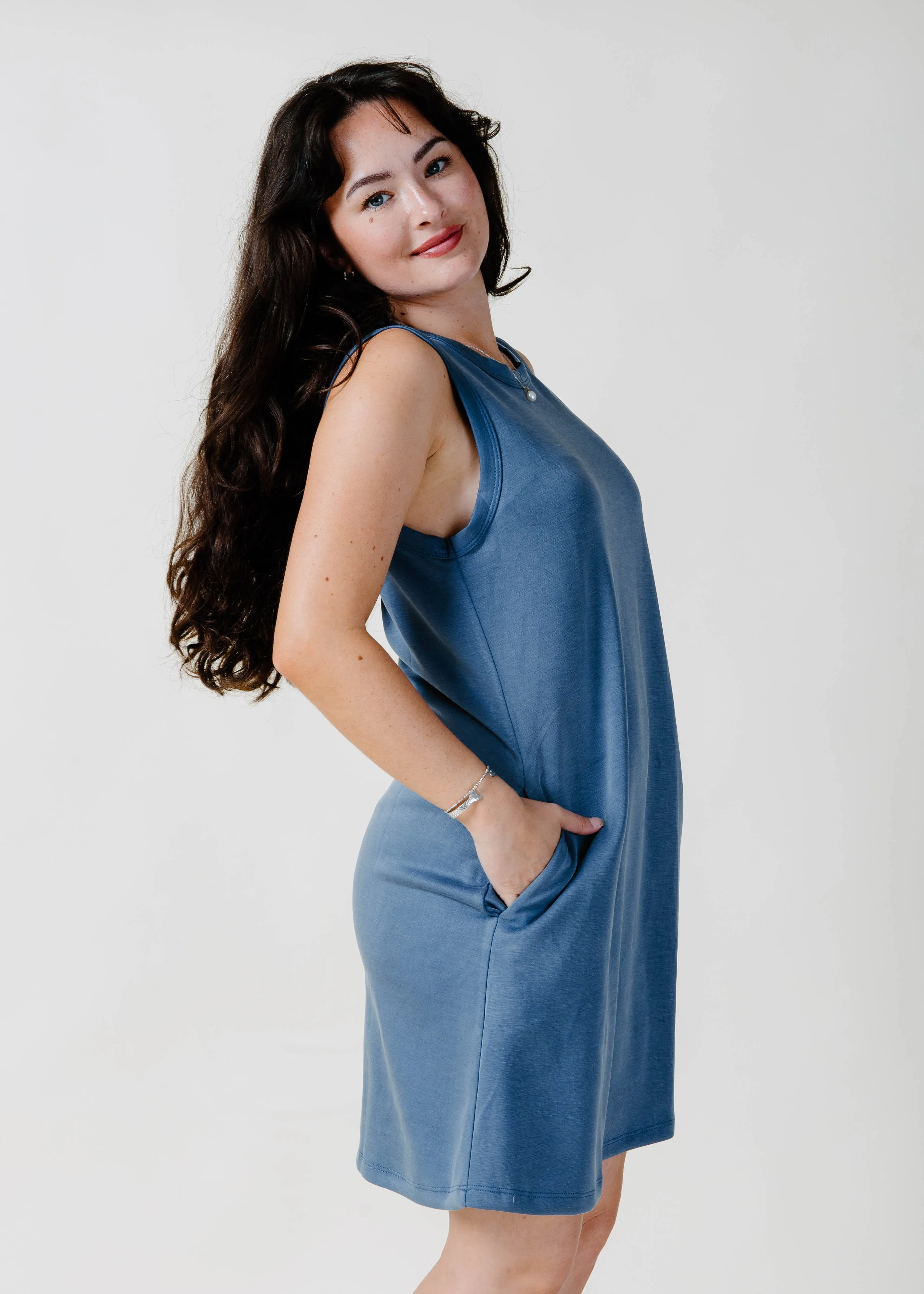 Adaleide Mini Dress - Denim sold by Vinnie Louise product image thumbnail 4