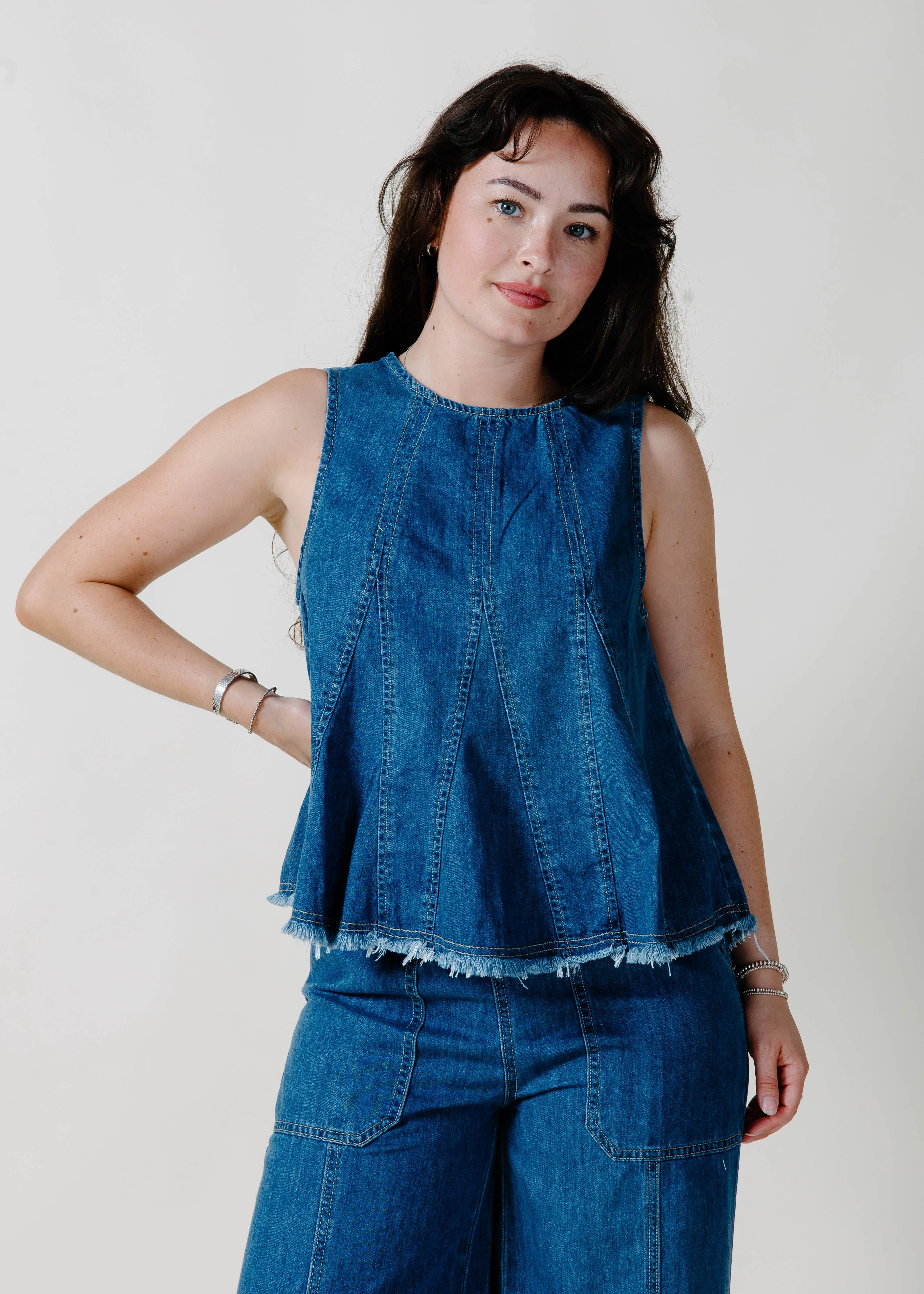 Tayler Denim Pants Set sold by Vinnie Louise product image thumbnail 2