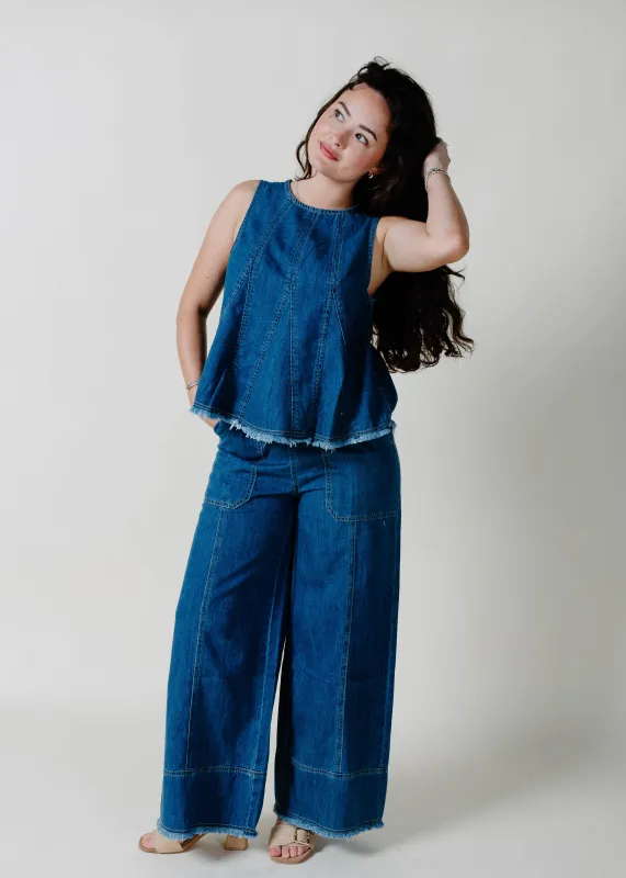 Tayler Denim Pants Set made by Listicle