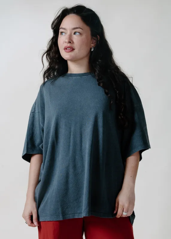 The Sara Grace Mineral Wash Tee - Charcoal made by HYFVE