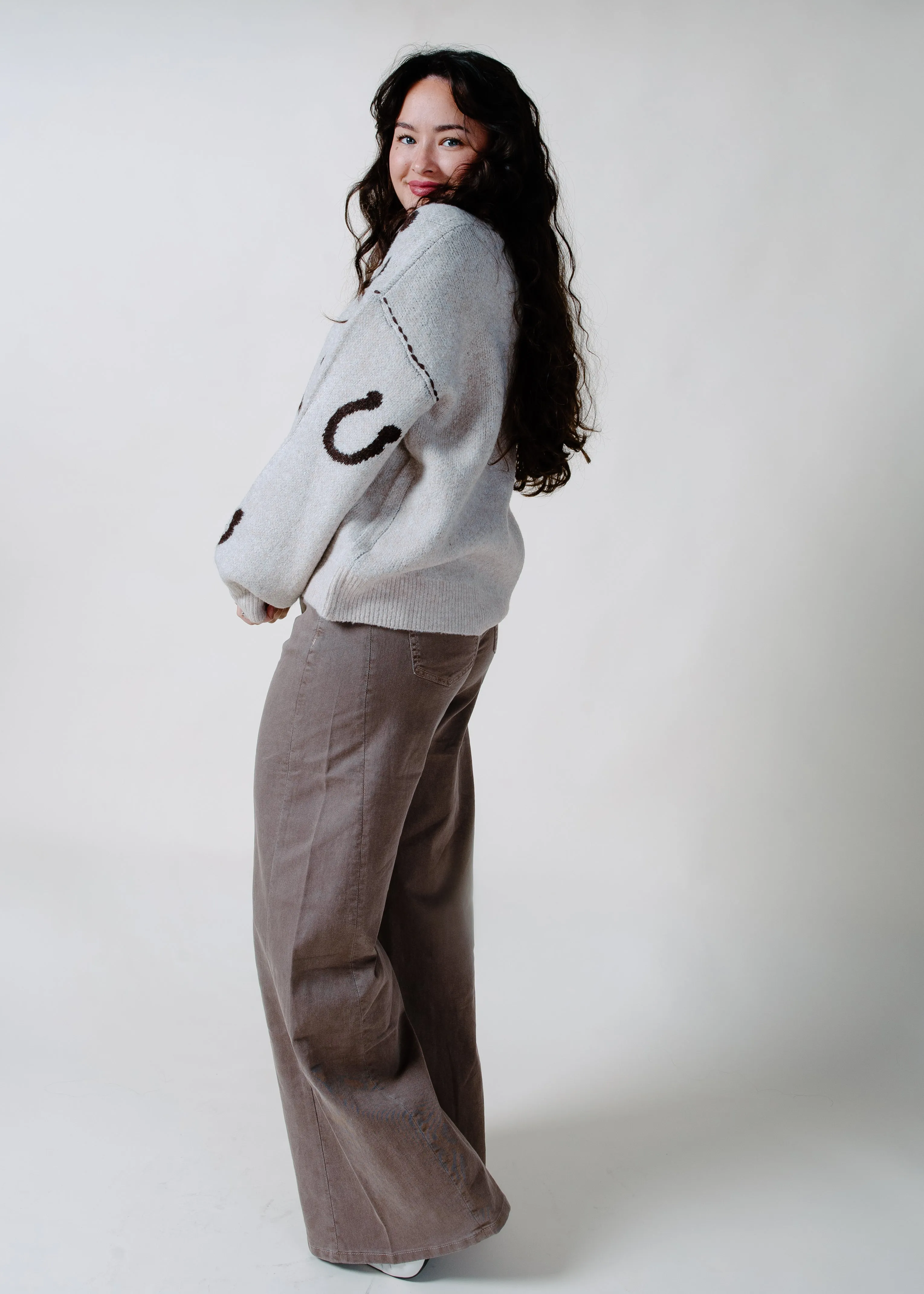 The Western Horseshoe Cardigan - Oatmeal sold by Vinnie Louise product image thumbnail 3