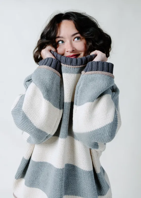 Saylar Striped Sweater made by Blu Pepper