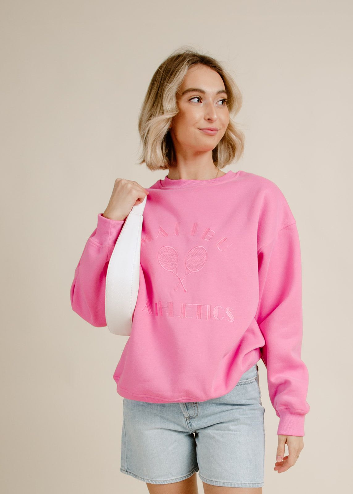 Malibu Athletics Pullover -Pink sold by Vinnie Louise