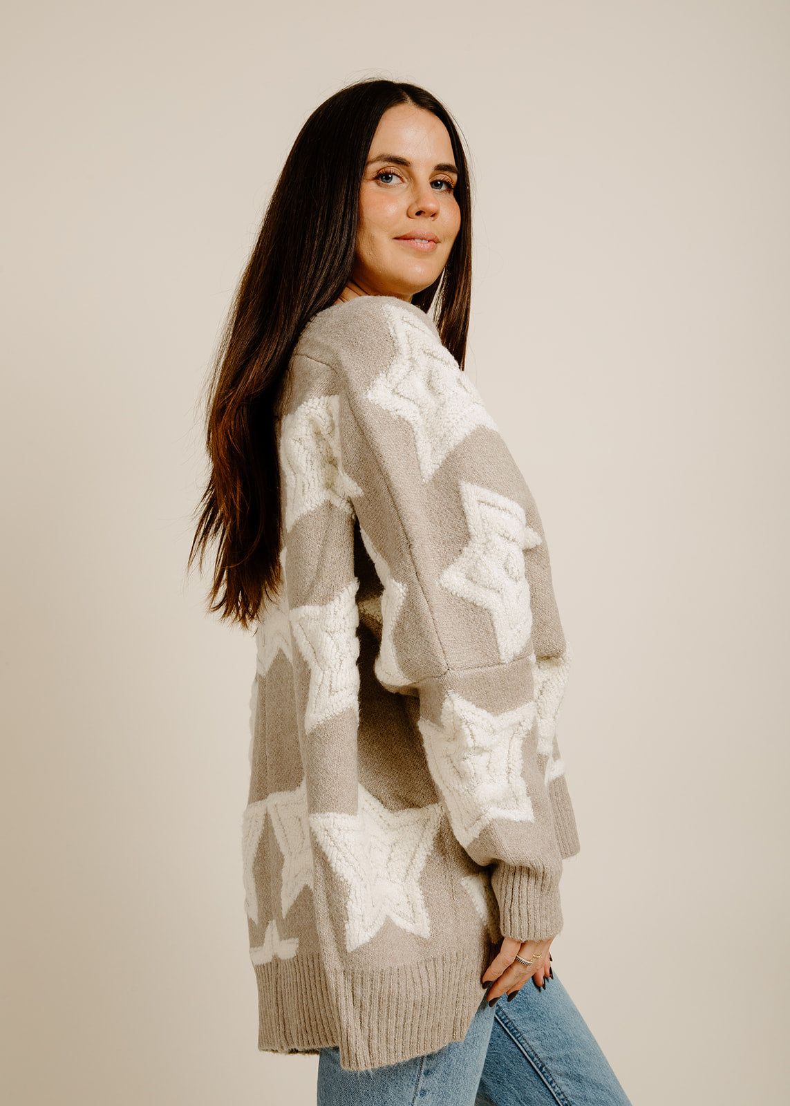 Maven Cardigan - Taupe sold by Vinnie Louise product image thumbnail 5