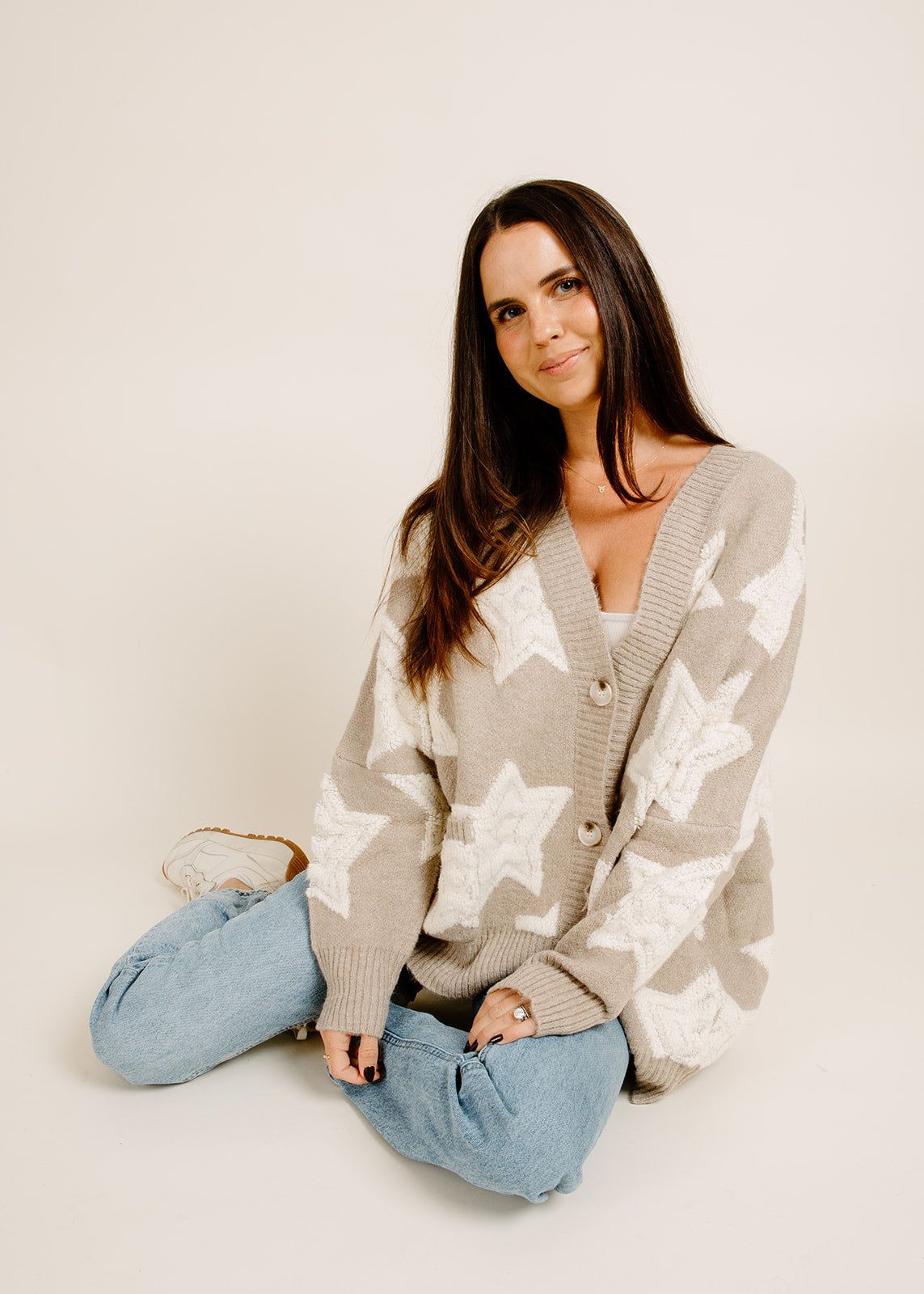 Maven Cardigan - Taupe sold by Vinnie Louise product image thumbnail 4