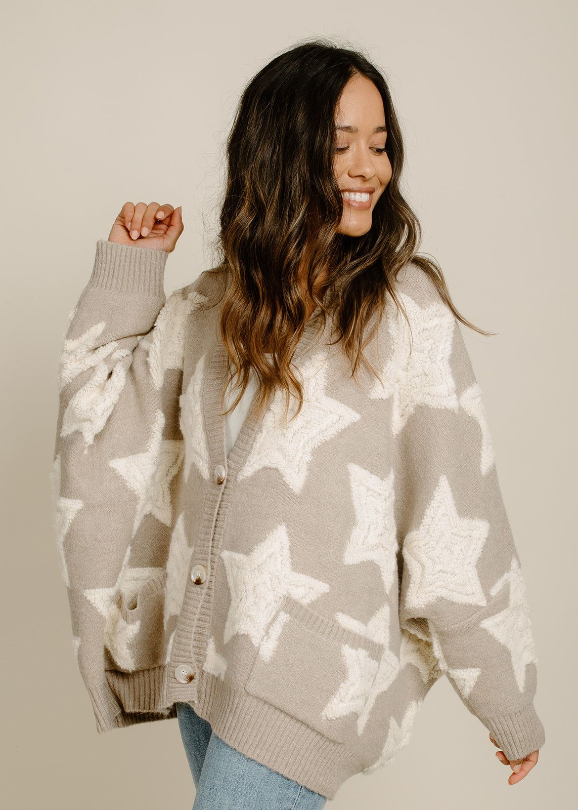 Maven Cardigan - Taupe sold by Vinnie Louise product image thumbnail 10