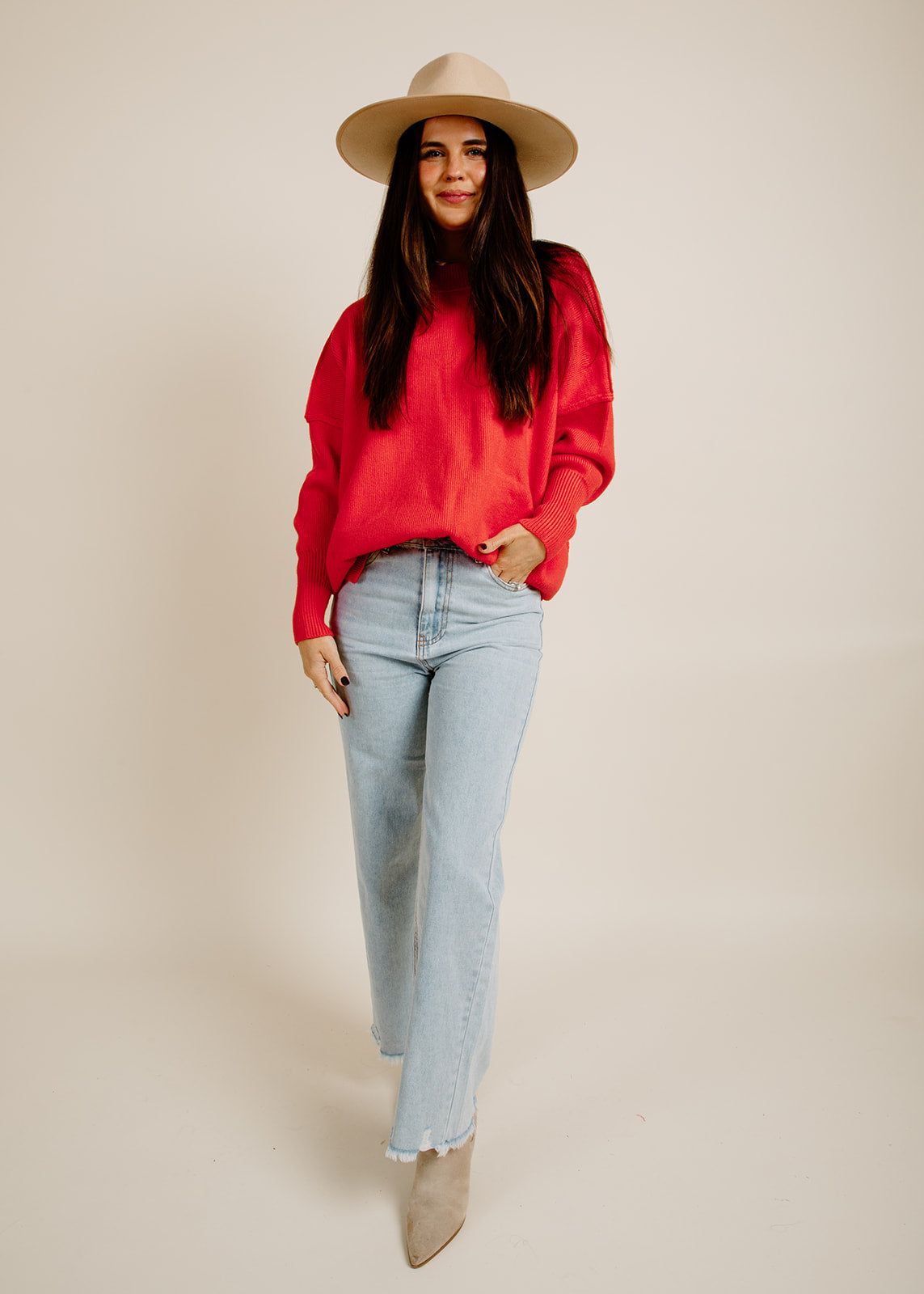 Harvey Sweater - Red sold by Vinnie Louise