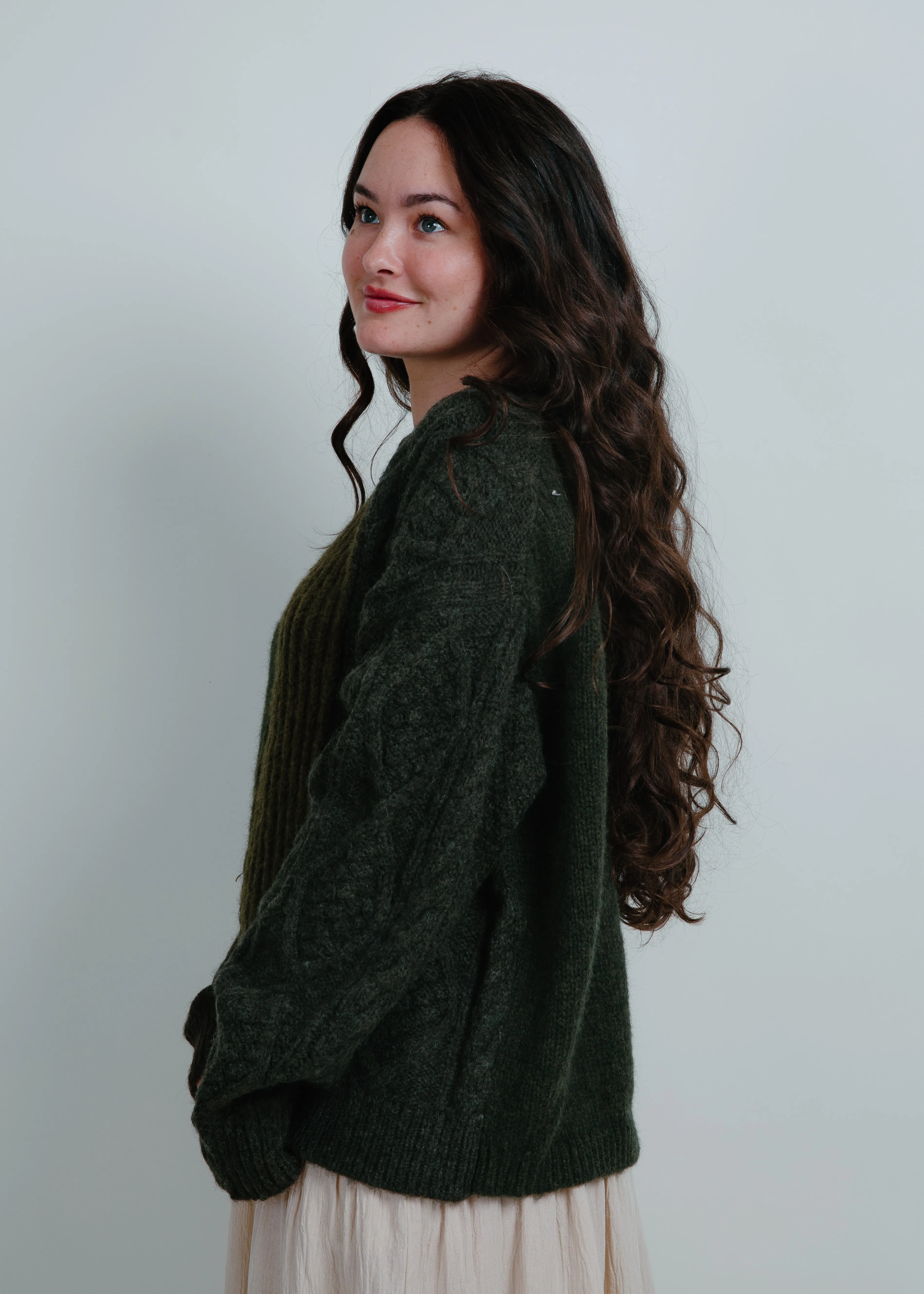 Sweet Melody Colorblock Sweater - Olive sold by Vinnie Louise product image thumbnail 2