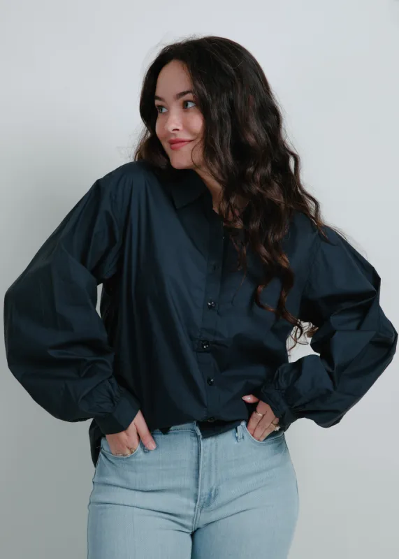 Beatrix Button Up - Indigo sold by Vinnie Louise
