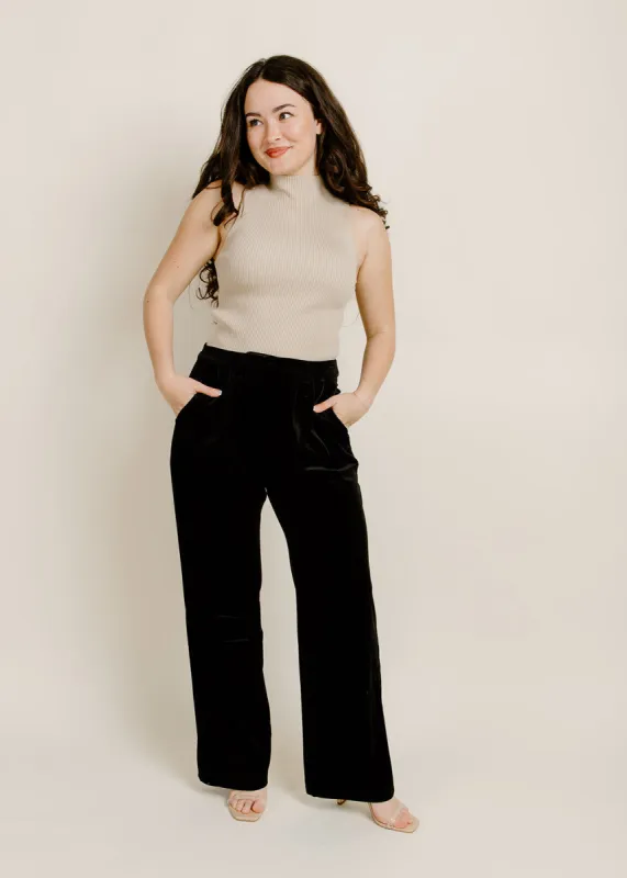 Onyx Velvet Pants sold by Vinnie Louise