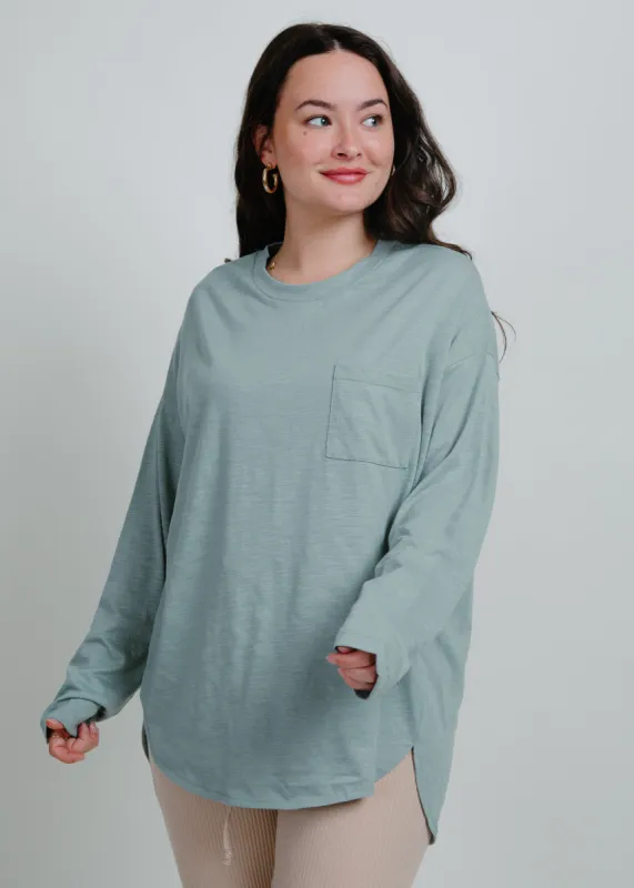 Kaity Oversized Knit Top - Sage sold by Vinnie Louise