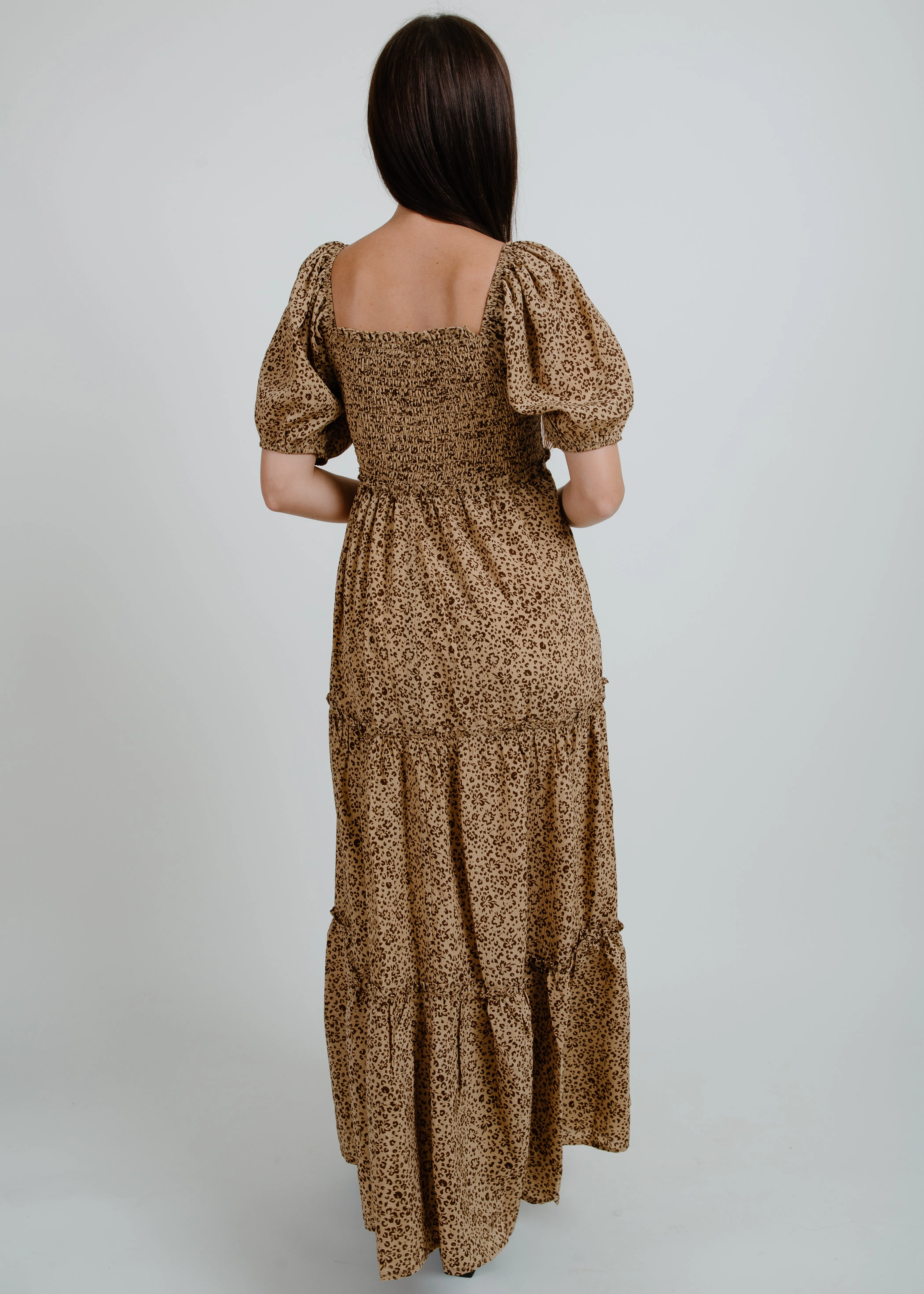 Leah Puff Sleeve Midi Dress sold by Vinnie Louise product image thumbnail 4