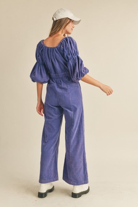 Maude Jumpsuit - Violet sold by Vinnie Louise product image thumbnail 3