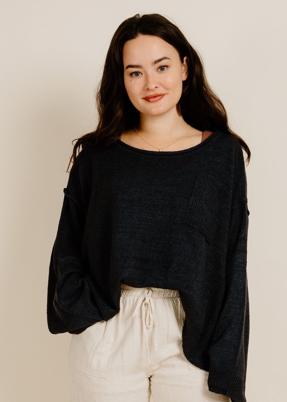 Lucy Pullover - Navy sold by Vinnie Louise product image thumbnail 2