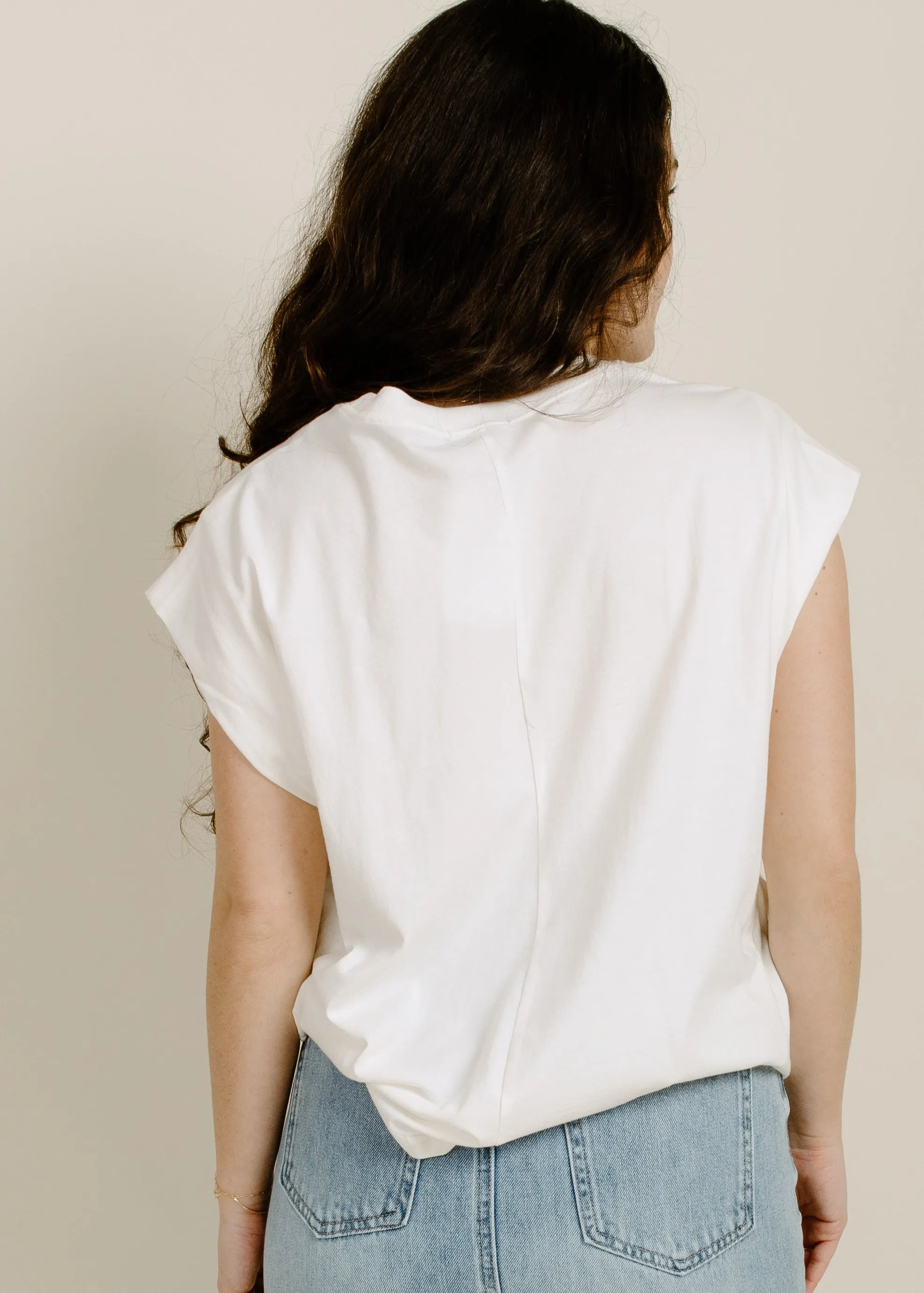 Trina Muscle Tee - White Sand sold by Vinnie Louise product image thumbnail 4