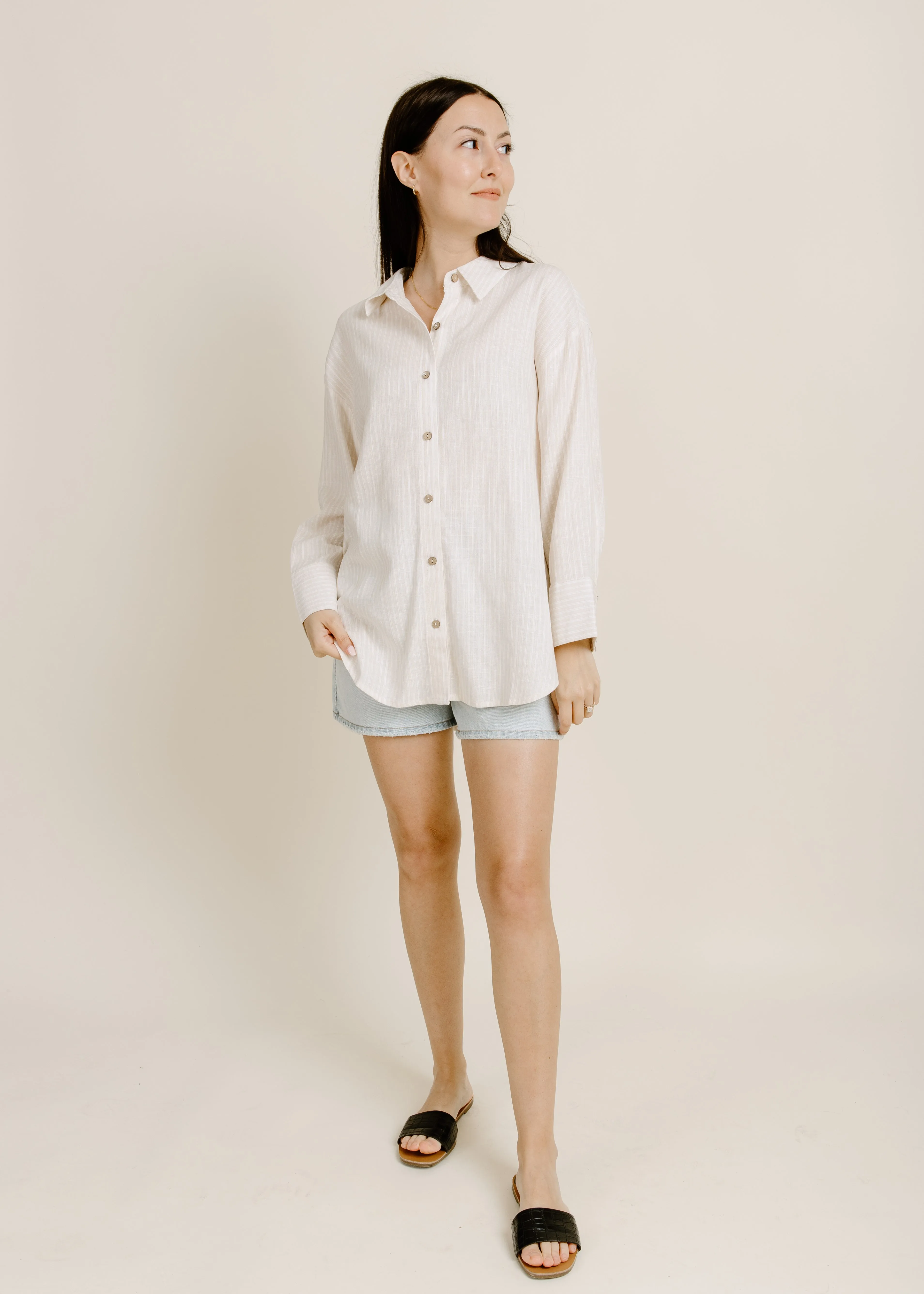 McGuire Button Up - Beige sold by Vinnie Louise
