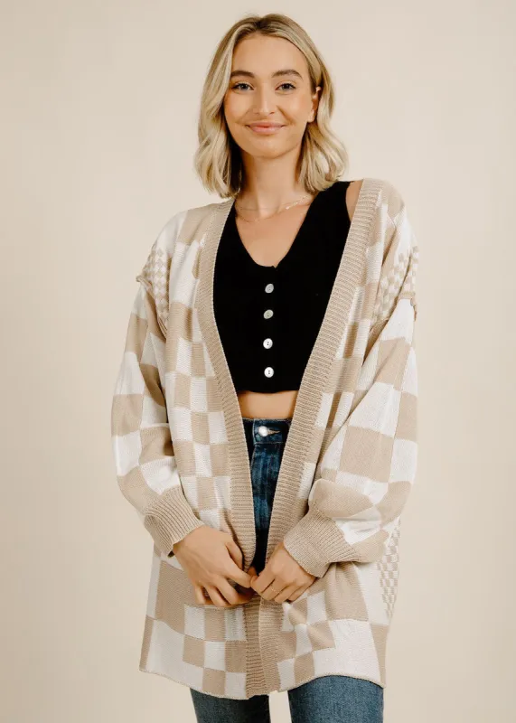 Camryn Cardigan - Latte sold by Vinnie Louise