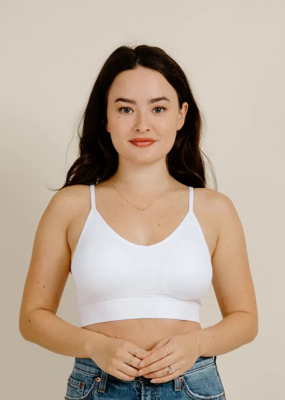 Pasha Padded Bralette - White sold by Vinnie Louise