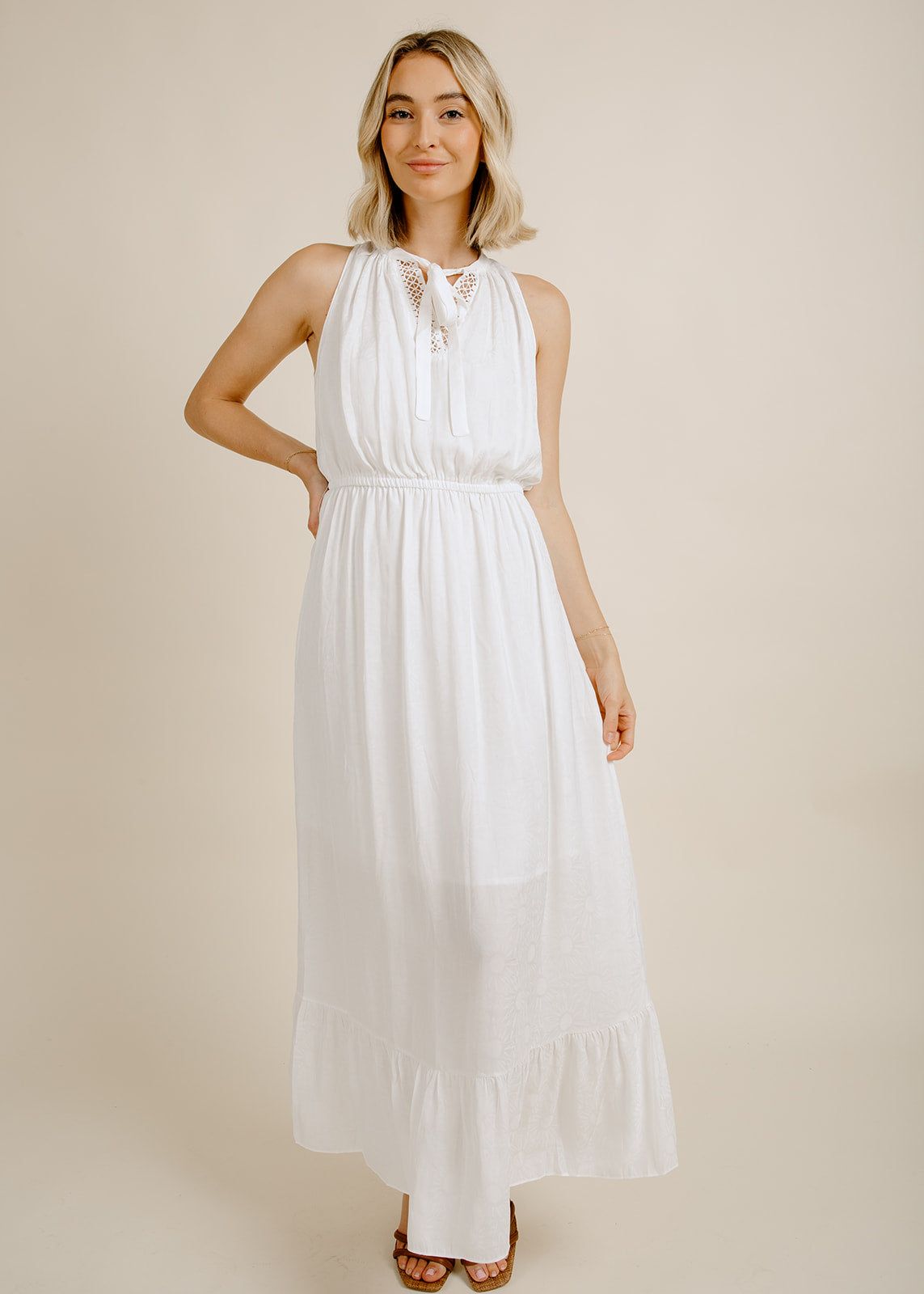 Odette Maxi Dress - White sold by Vinnie Louise