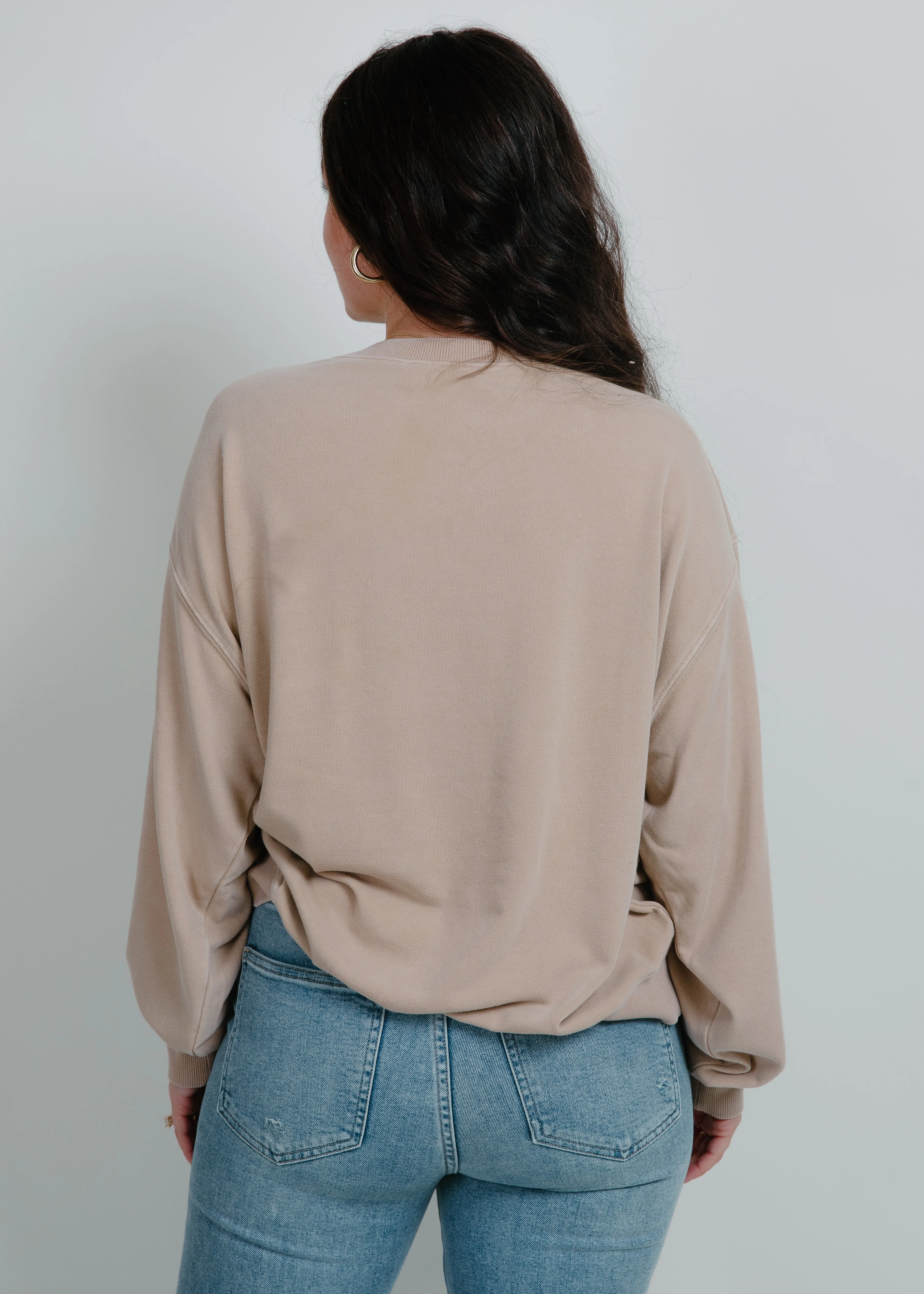 Lacee Crewneck - Taupe sold by Vinnie Louise product image thumbnail 3