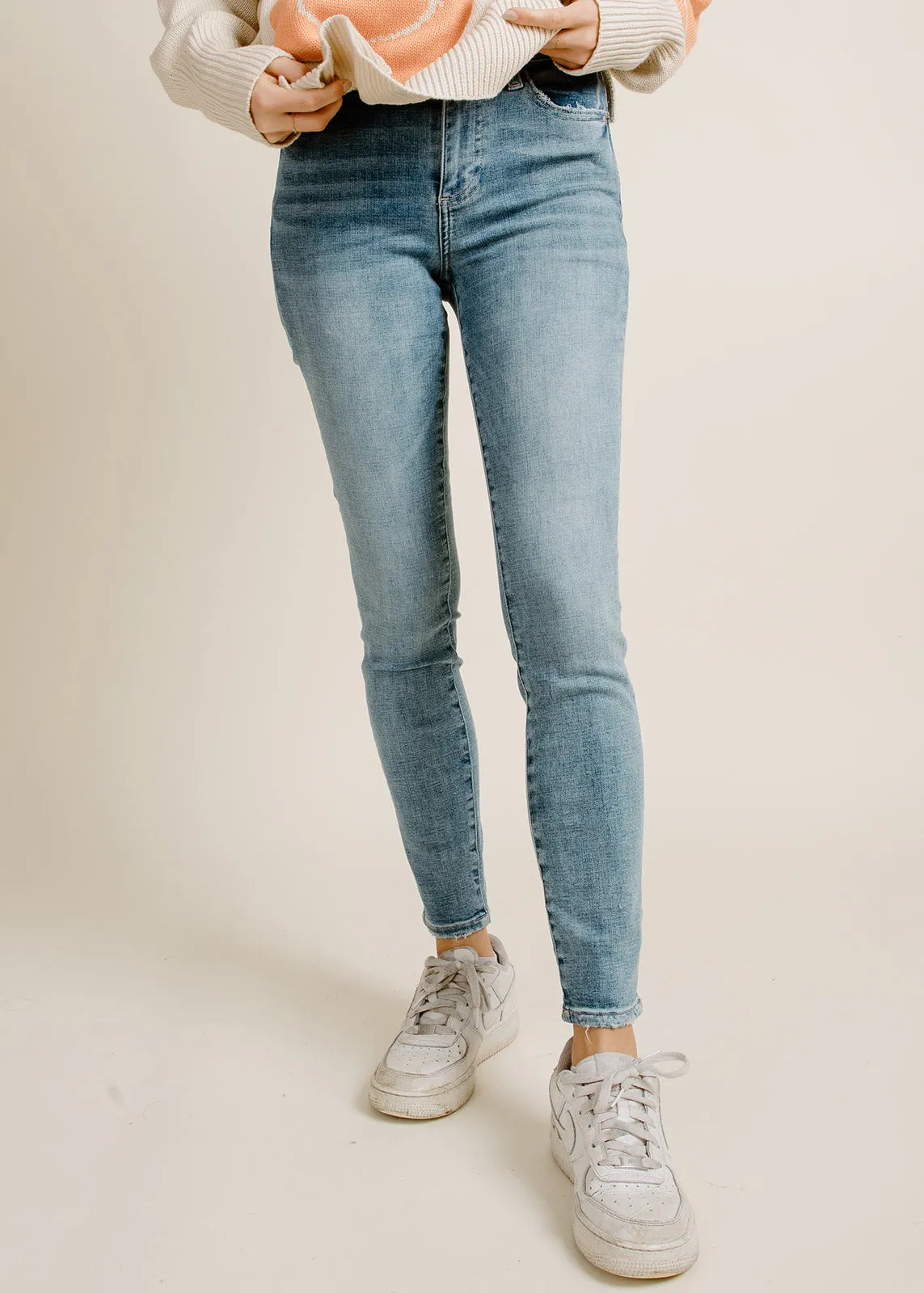 Audrey Midi Rise Skinny Denim - Hayes sold by Vinnie Louise product image thumbnail 3