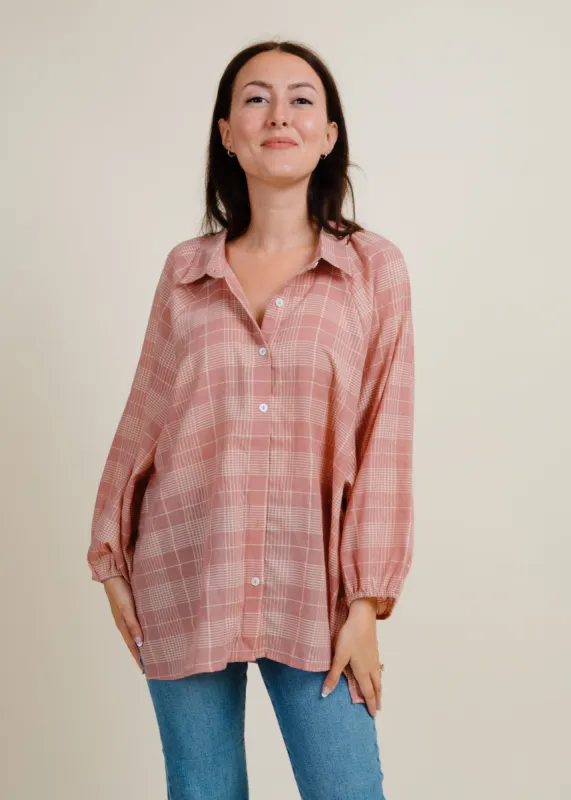 Sylvia Plaid Blouse sold by Vinnie Louise