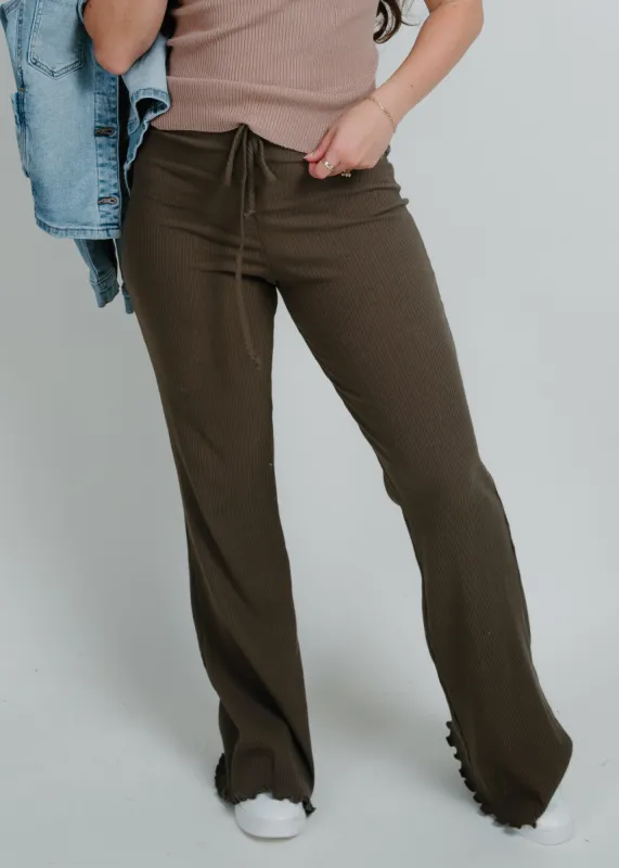 Eliza Pants - Dark Olive sold by Vinnie Louise