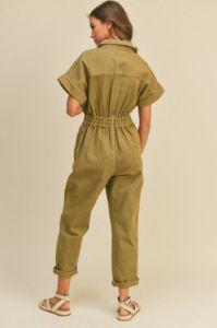 Janine Jumpsuit - Olive sold by Vinnie Louise