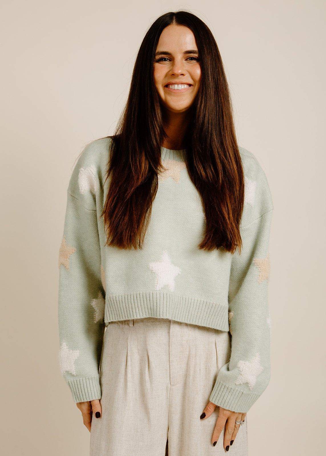 Asteria Sweater - Sage sold by Vinnie Louise