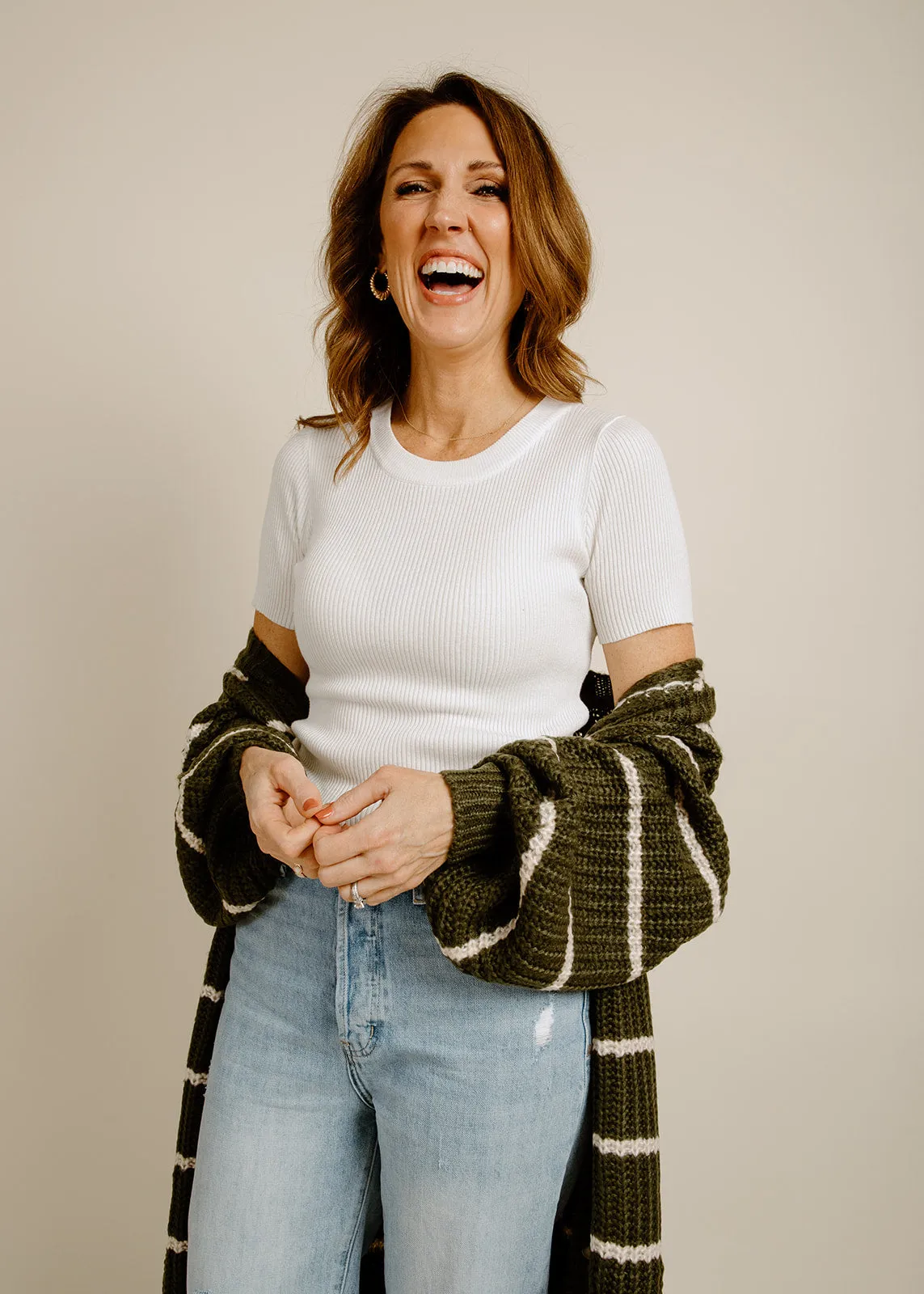 Cecilia Cardigan - Olive sold by Vinnie Louise product image thumbnail 5