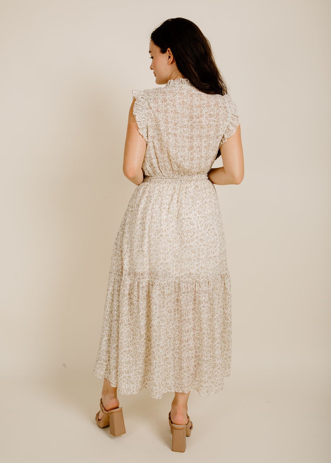 Meredith Midi Dress - Ivory sold by Vinnie Louise product image thumbnail 3