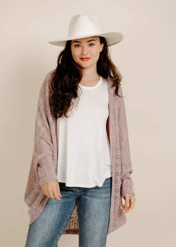Kyla Cardigan - Mauve sold by Vinnie Louise