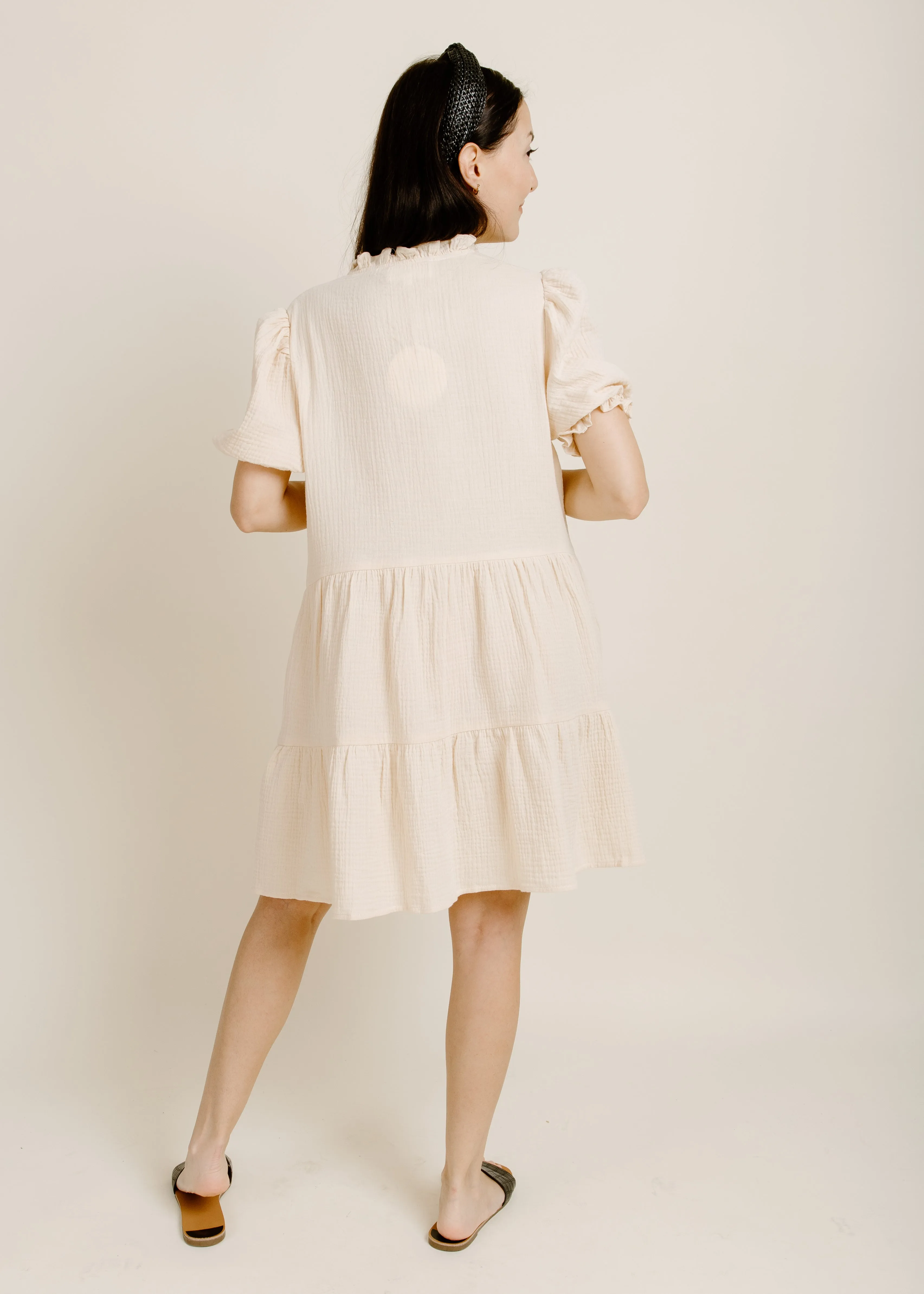 Katie Mini Dress - Natural sold by Vinnie Louise product image thumbnail 4
