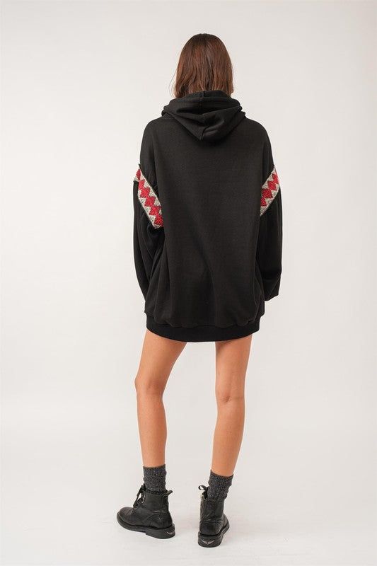 Etta Hoodie Sweatshirt- Black sold by Vinnie Louise product image thumbnail 5
