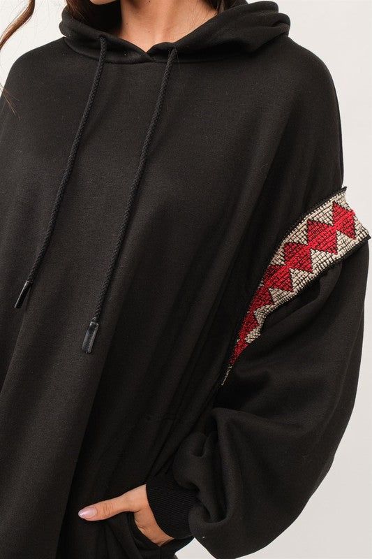 Etta Hoodie Sweatshirt- Black sold by Vinnie Louise