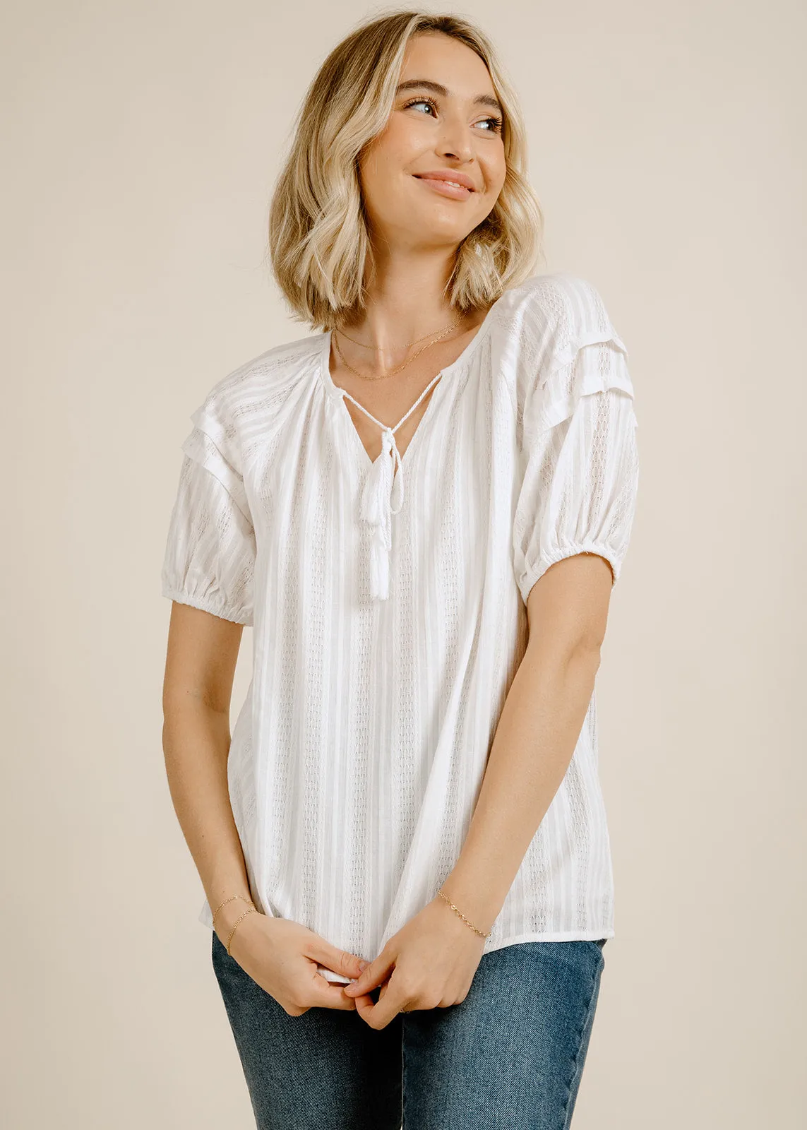 Oxley Top - White sold by Vinnie Louise