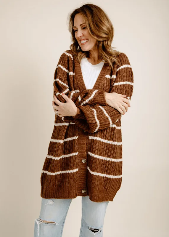 Cecilia Cardigan - Brown sold by Vinnie Louise
