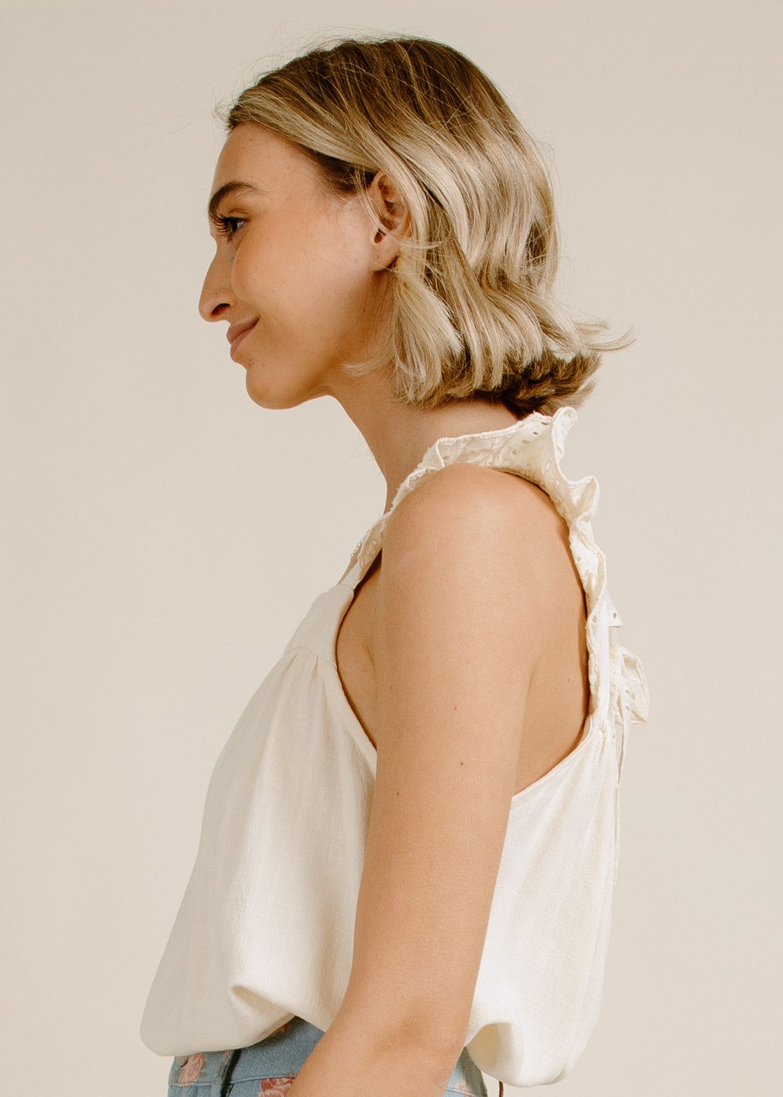 Frannie Blouse - Cream sold by Vinnie Louise product image thumbnail 2