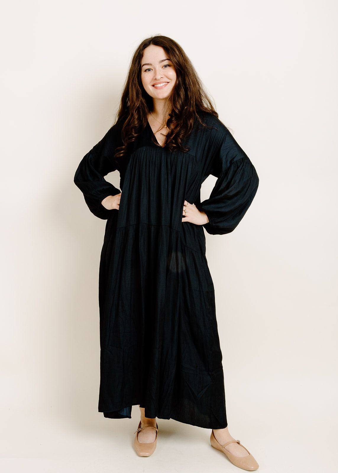 Nadia Midi Dress - Midnight sold by Vinnie Louise