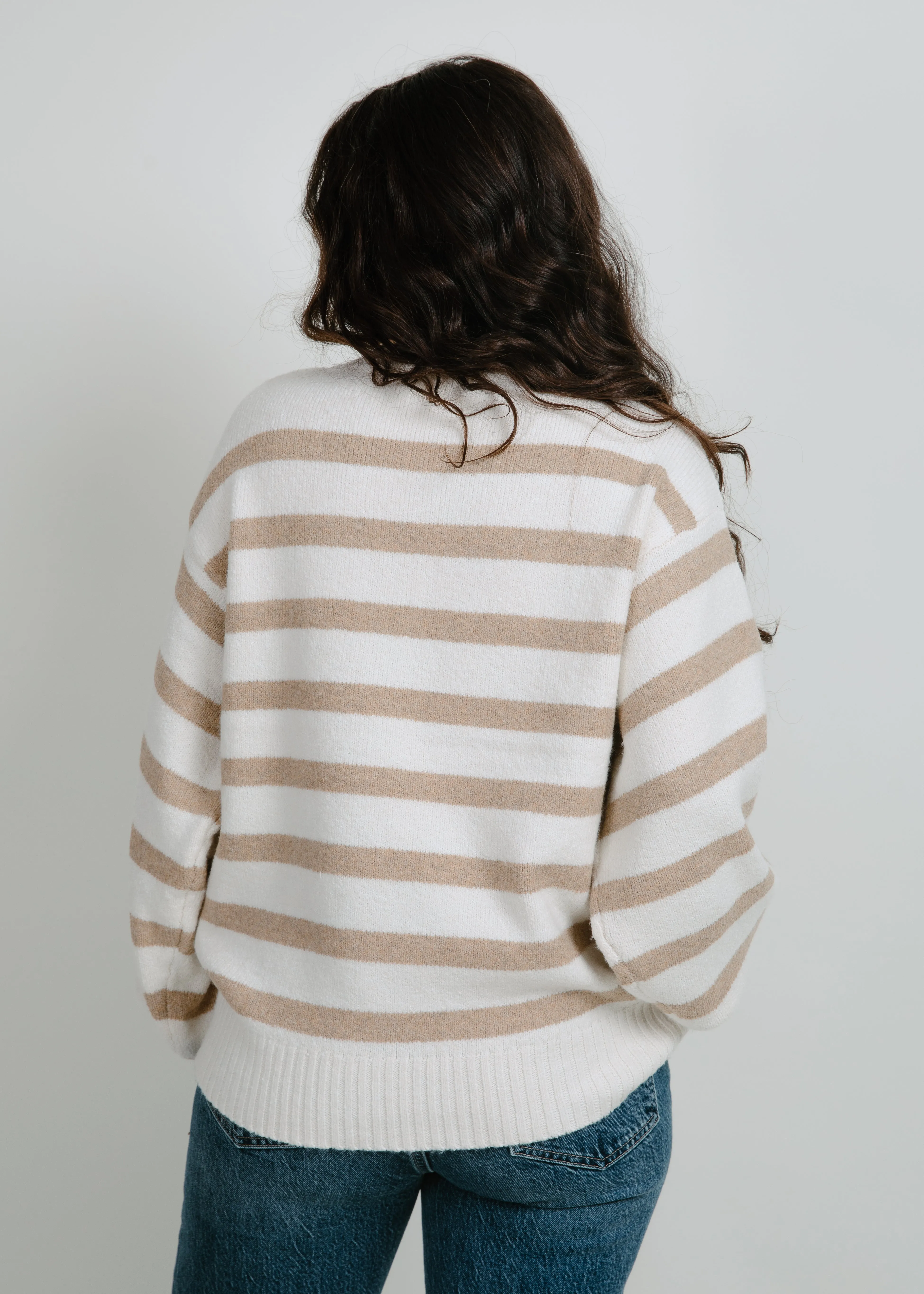 Fable Stripe Sweater - Taupe sold by Vinnie Louise product image thumbnail 3