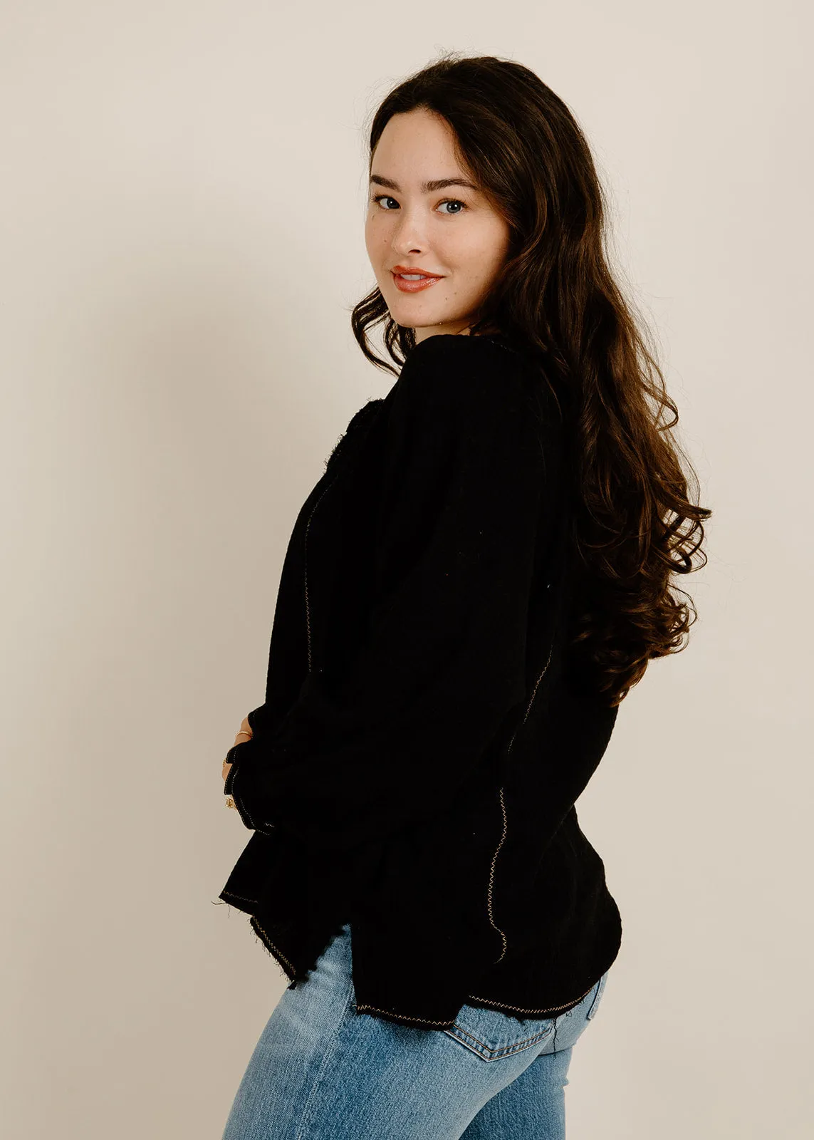 Cassie Top - Black sold by Vinnie Louise product image thumbnail 4