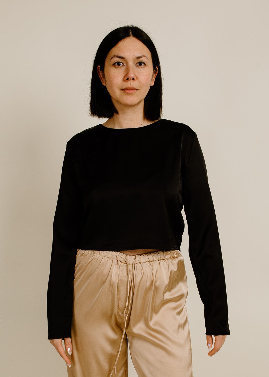 Kim Crop Top - Black sold by Vinnie Louise