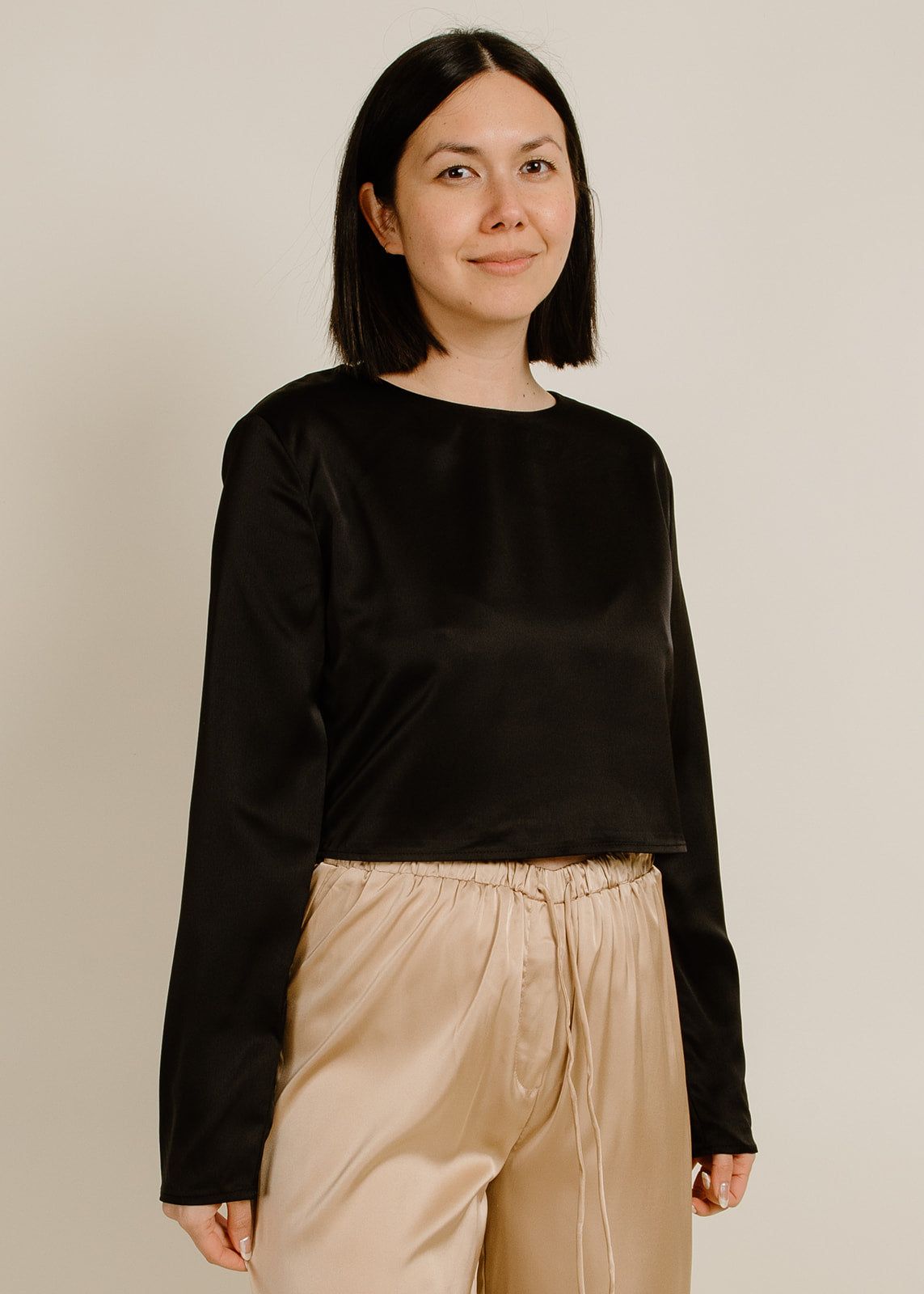 Kim Crop Top - Black sold by Vinnie Louise product image thumbnail 2