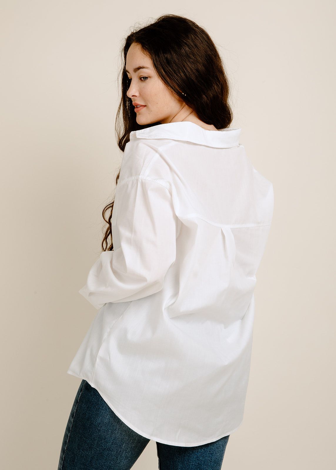 Lauren Button-Up - White sold by Vinnie Louise product image thumbnail 3